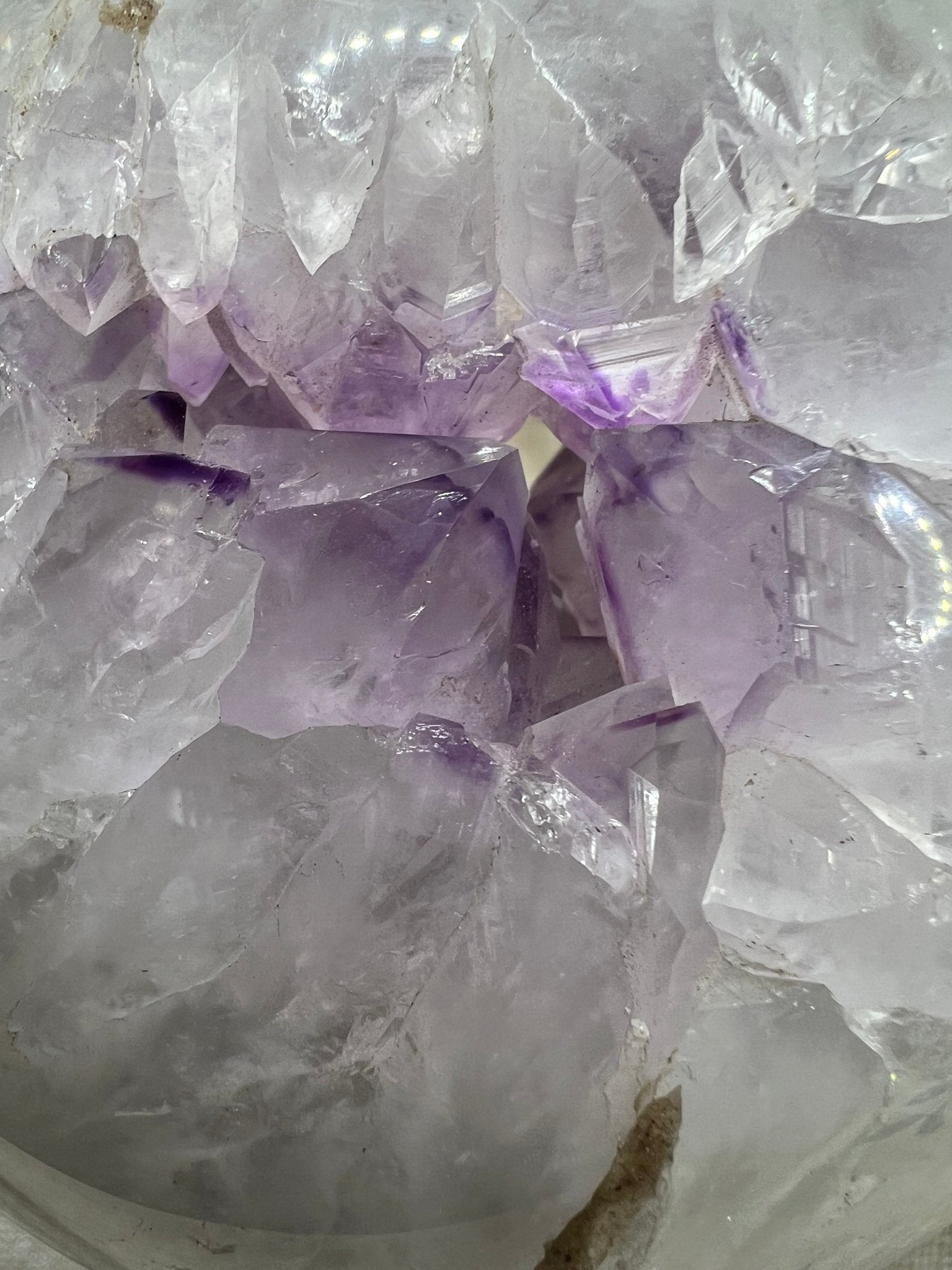152mm (6 inches) Amethyst Geode Sphere - Purple Door Alchemy