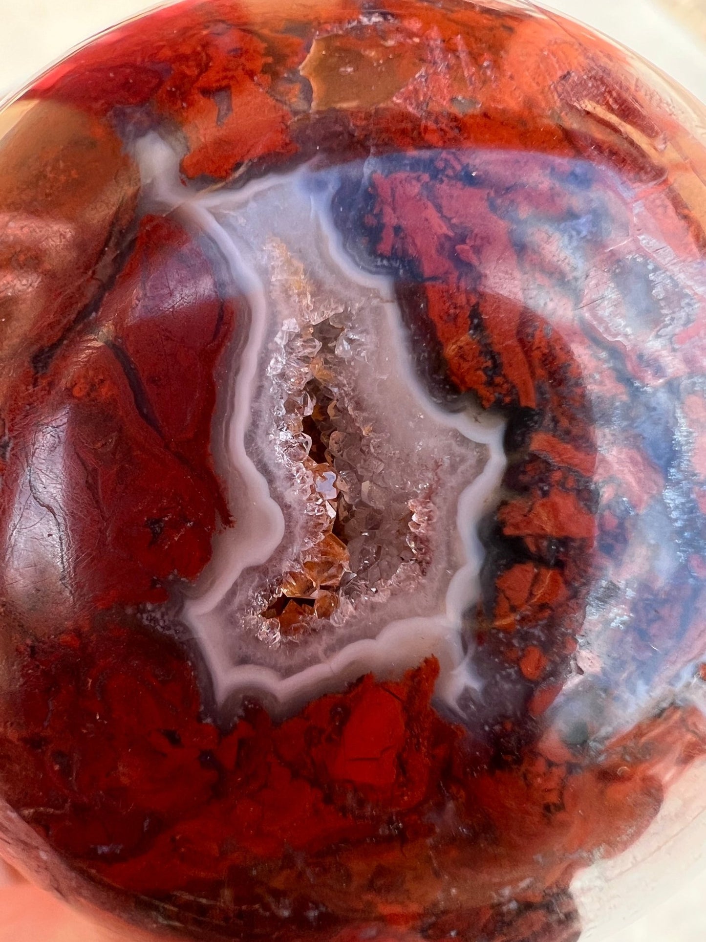 2.4 inch Red Jasper Sphere - Purple Door Alchemy