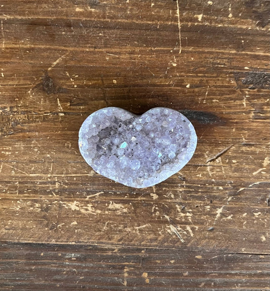 3.15 inch Amethyst Geode Heart - Purple Door Alchemy