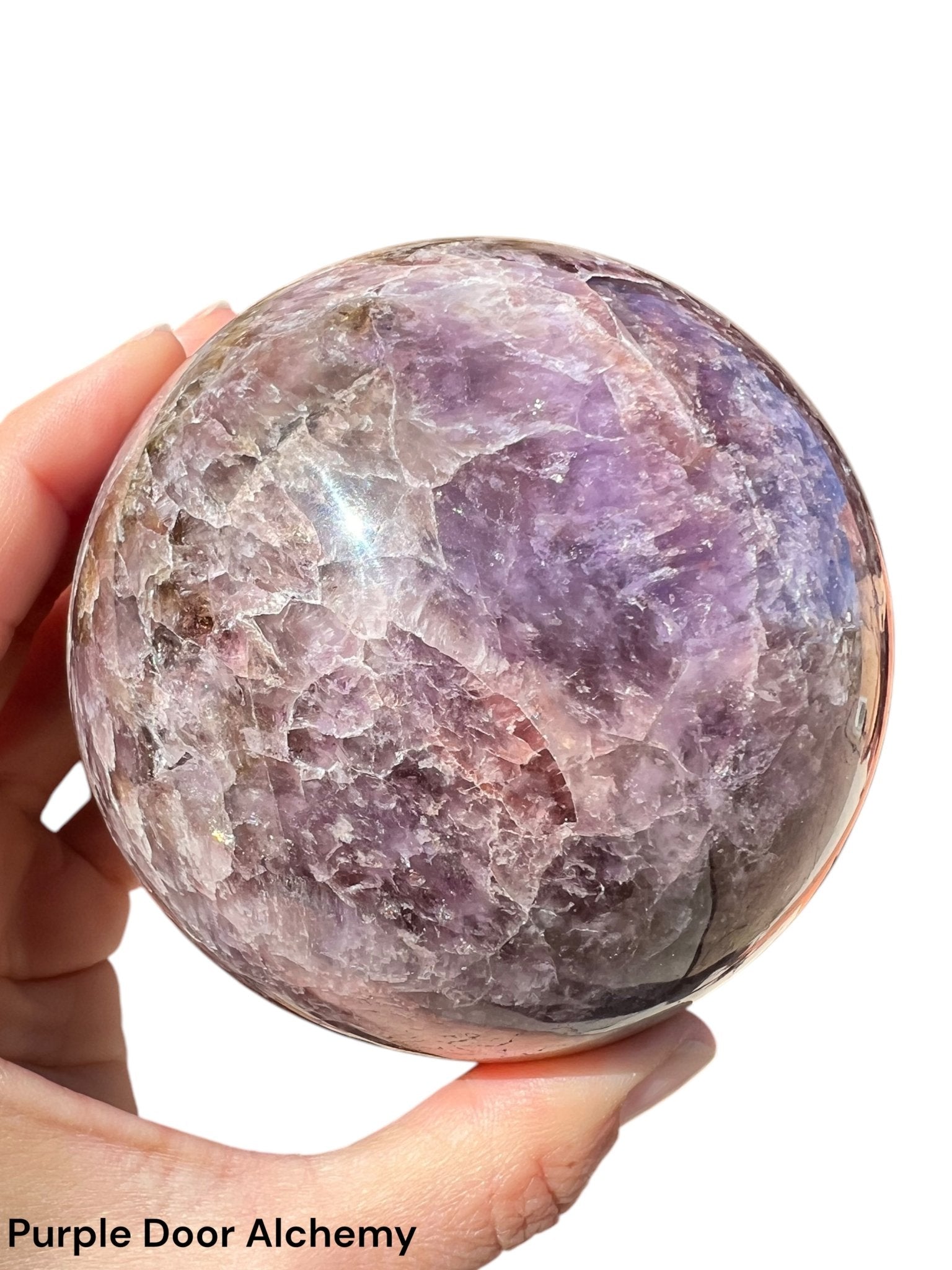 3.6 inch Super 7 Sphere - Purple Door Alchemy