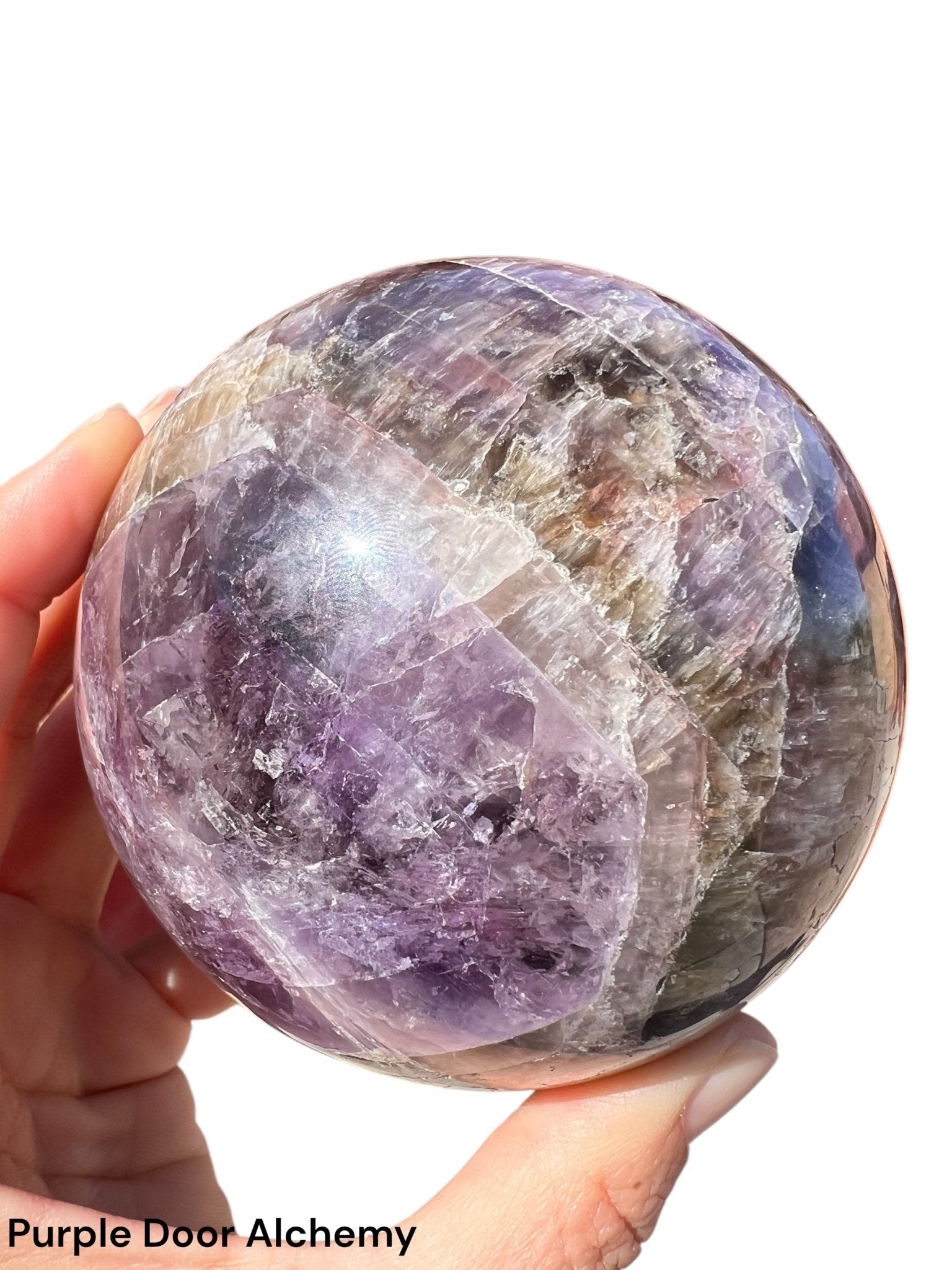 3.6 inch Super 7 Sphere - Purple Door Alchemy
