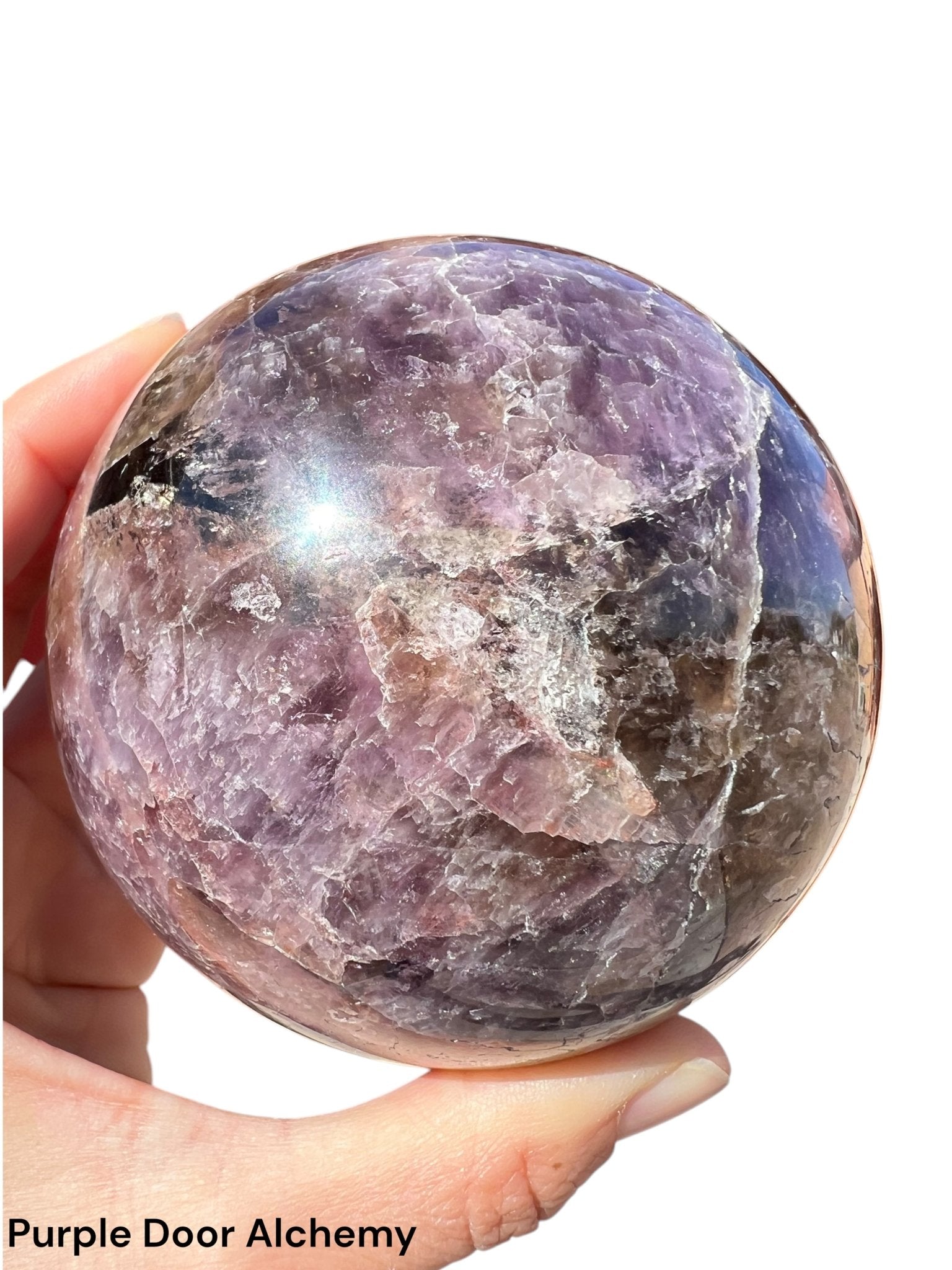 3.6 inch Super 7 Sphere - Purple Door Alchemy
