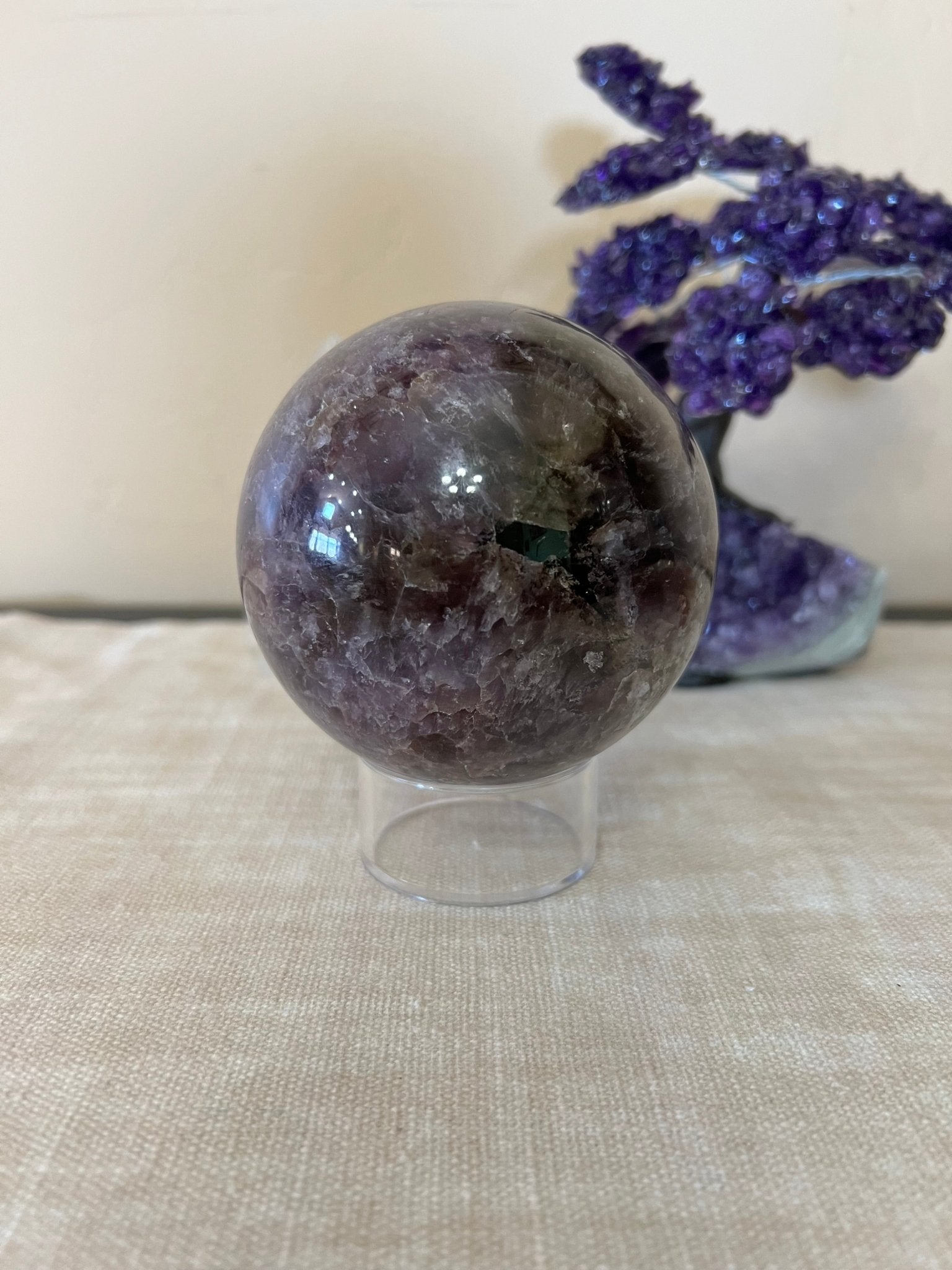 3.6 inch Super 7 Sphere - Purple Door Alchemy