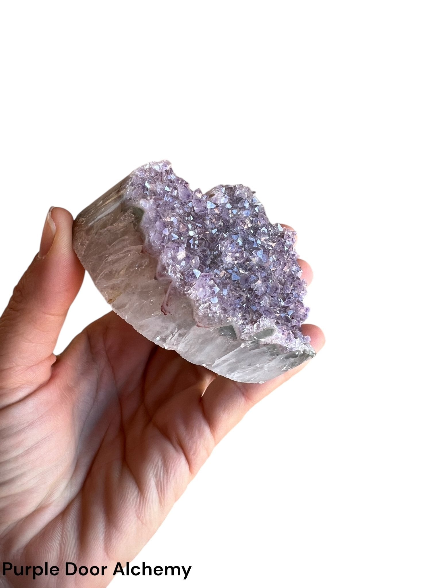 3.62 inch Amethyst Geode Heart - Purple Door Alchemy