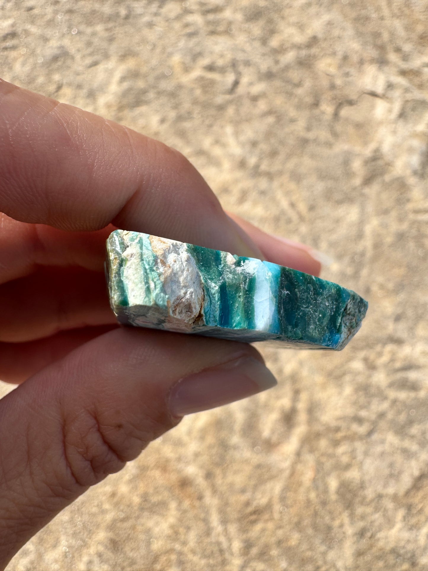 Peruvian Blue Opalina Slab 17g