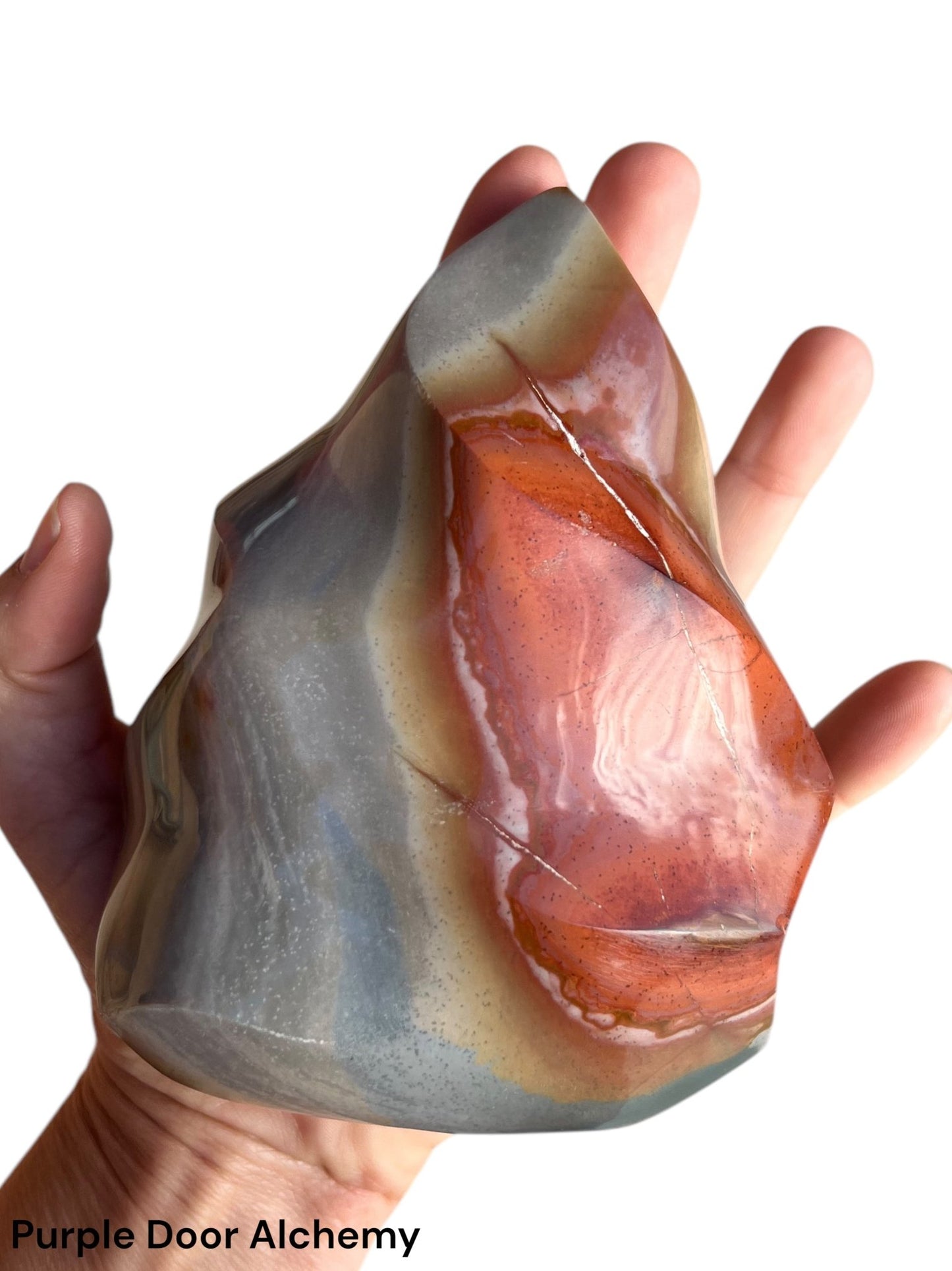 5 inch Polychrome Jasper Flame - Purple Door Alchemy