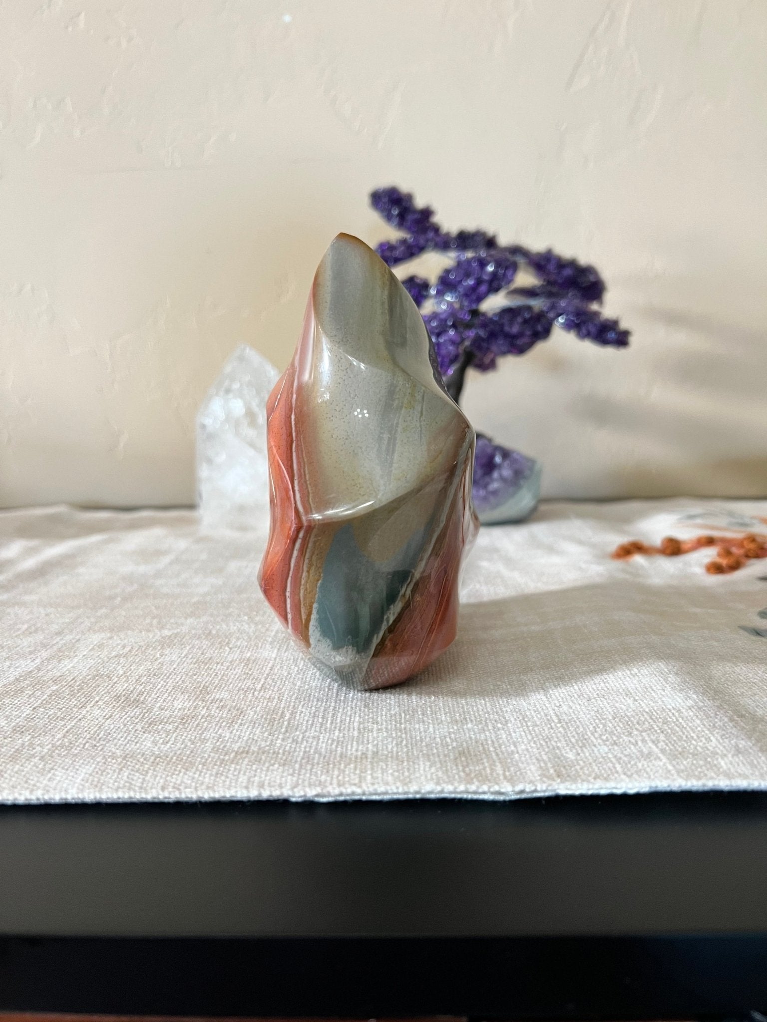 5 inch Polychrome Jasper Flame - Purple Door Alchemy