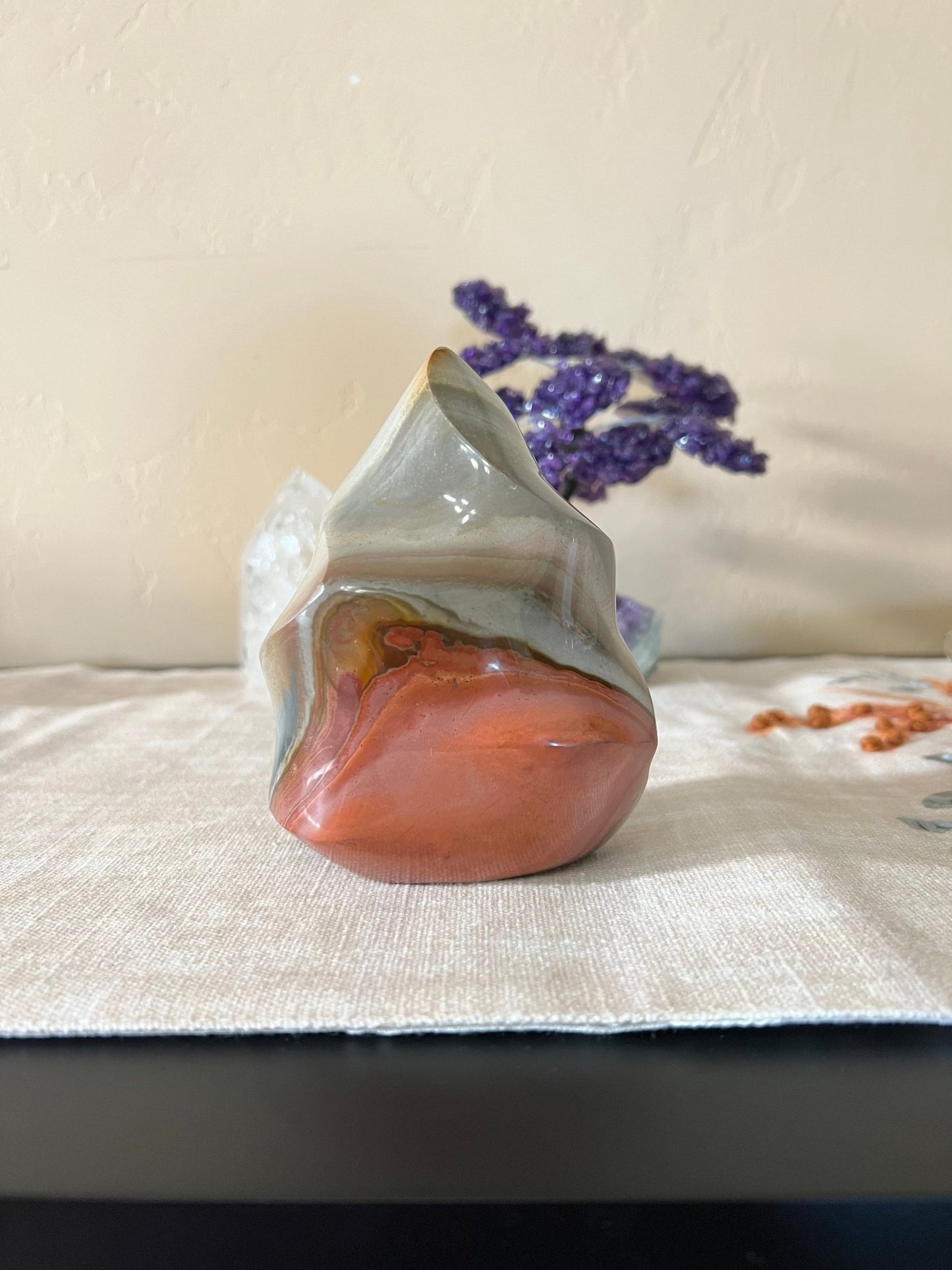 5 inch Polychrome Jasper Flame - Purple Door Alchemy