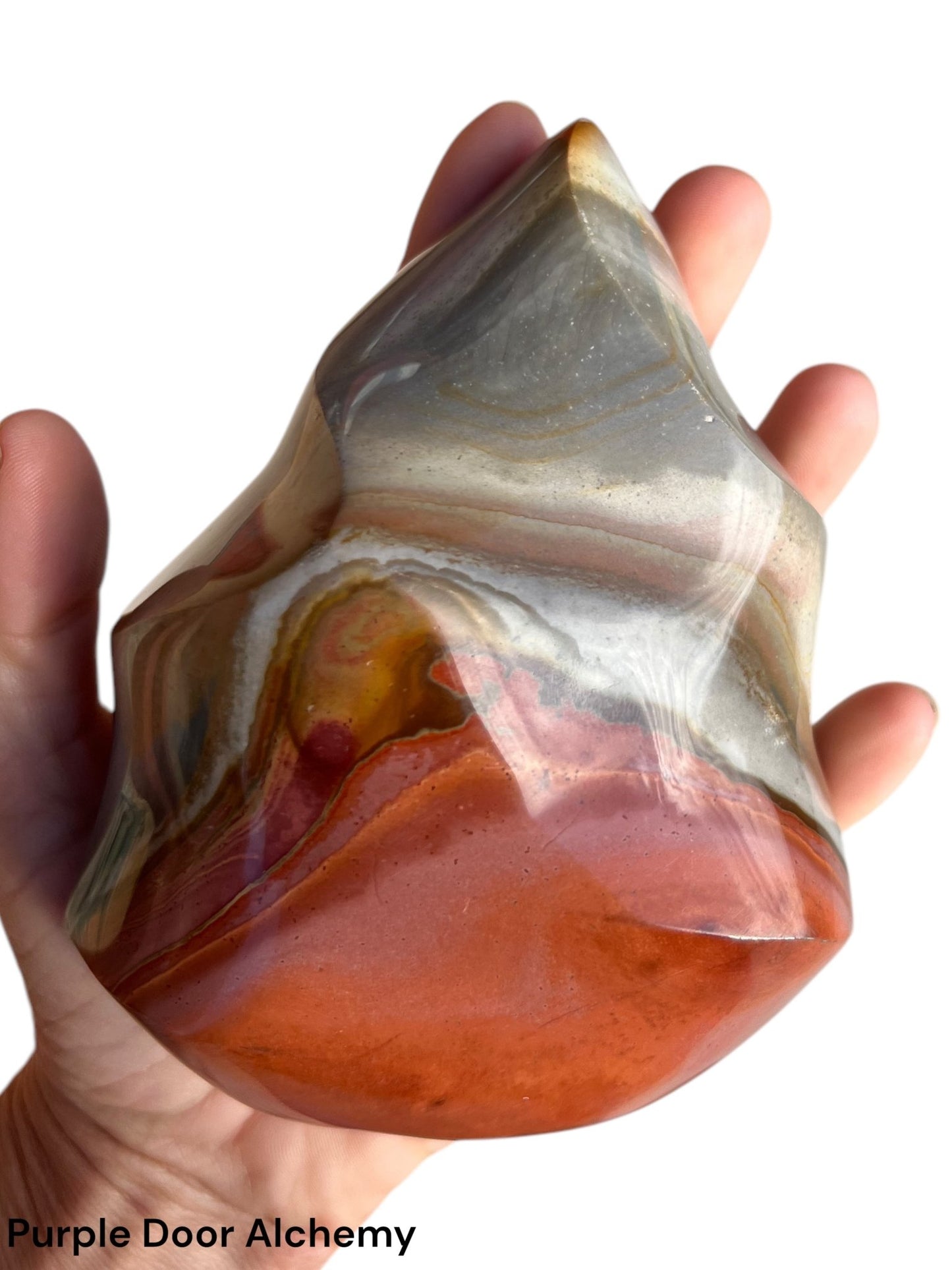 5 inch Polychrome Jasper Flame - Purple Door Alchemy