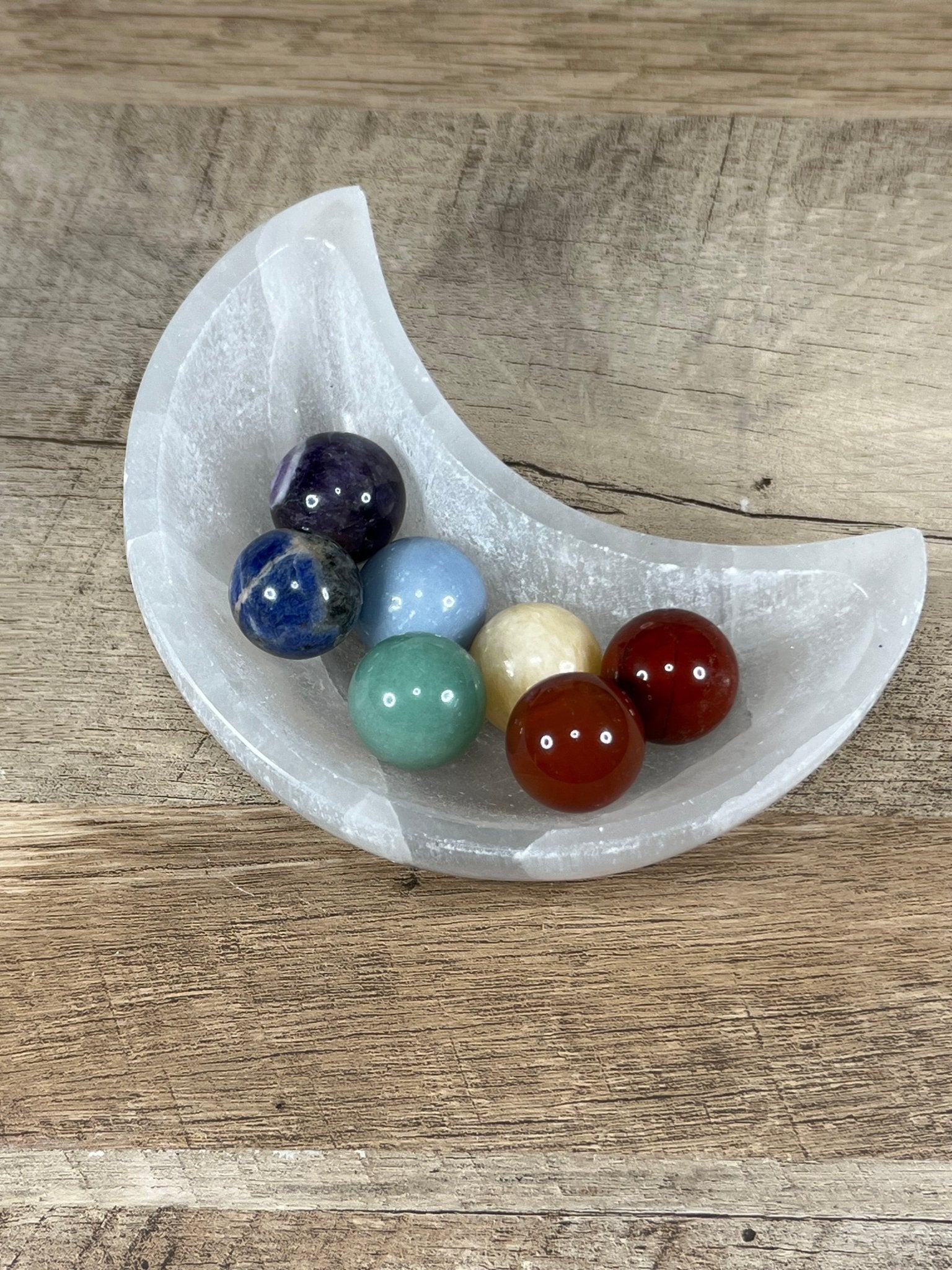 7 Chakra Mini Sphere Set - Purple Door Alchemy