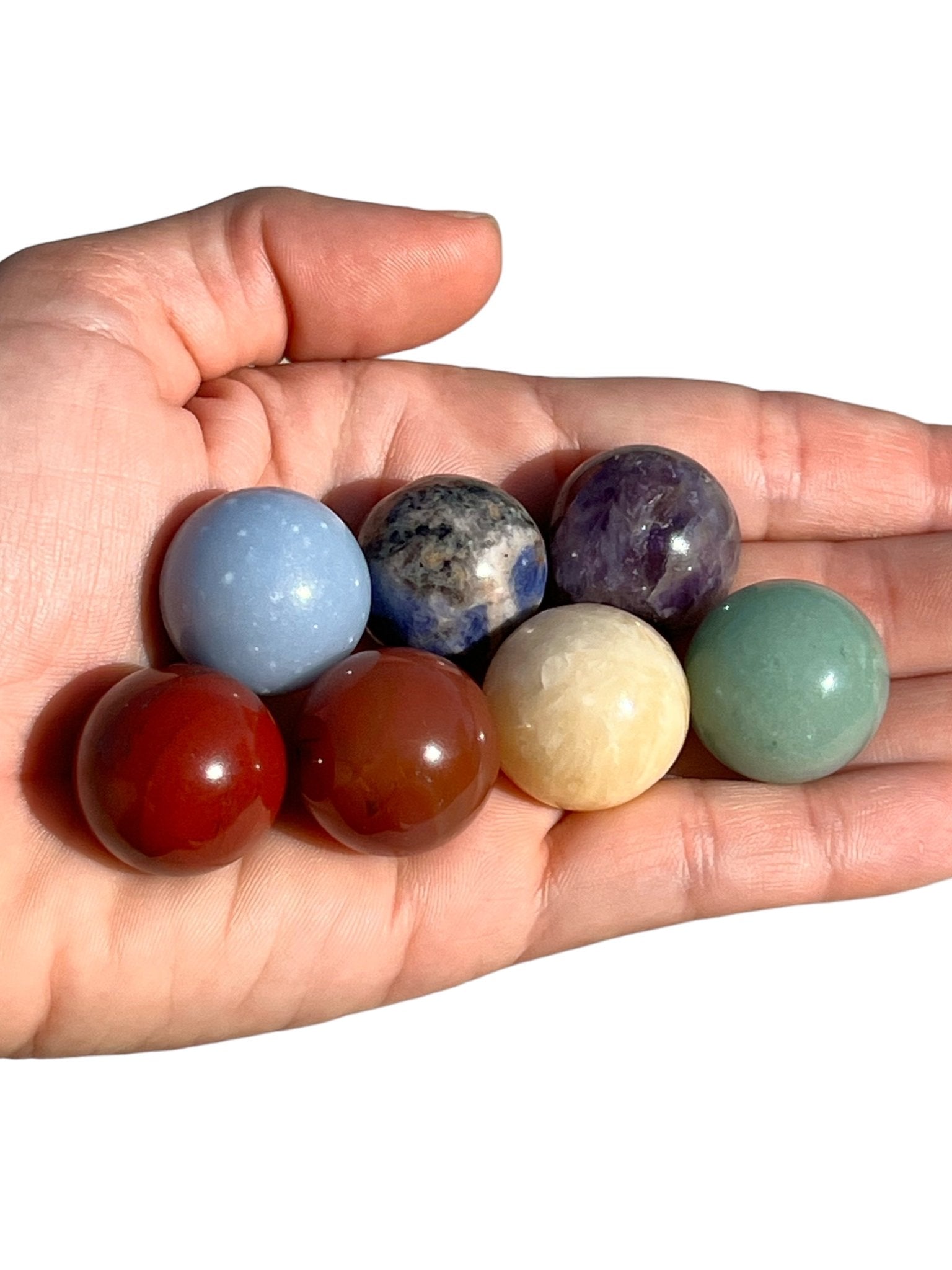 7 Chakra Mini Sphere Set - Purple Door Alchemy