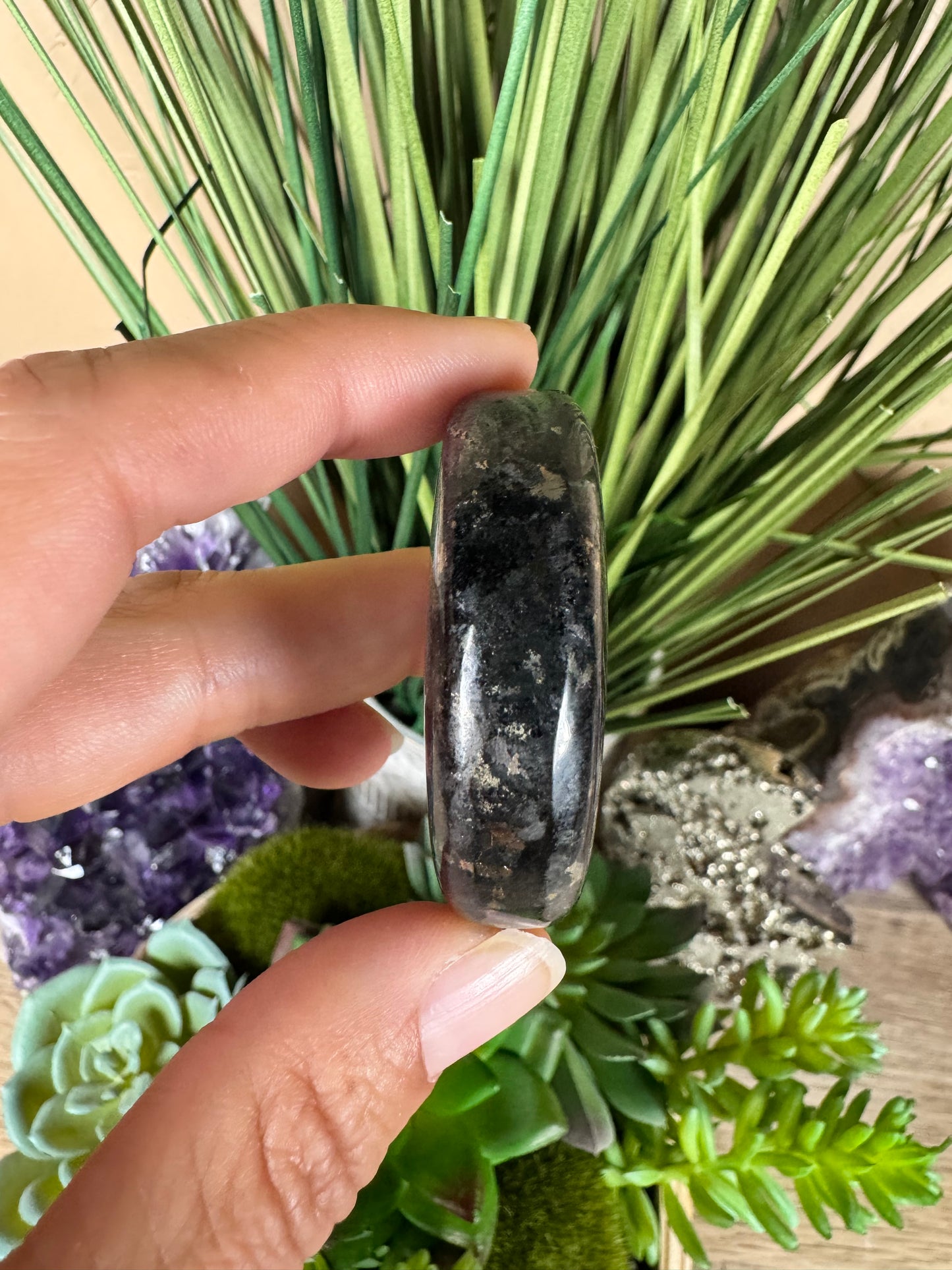 Healer's Gold Palm Stone