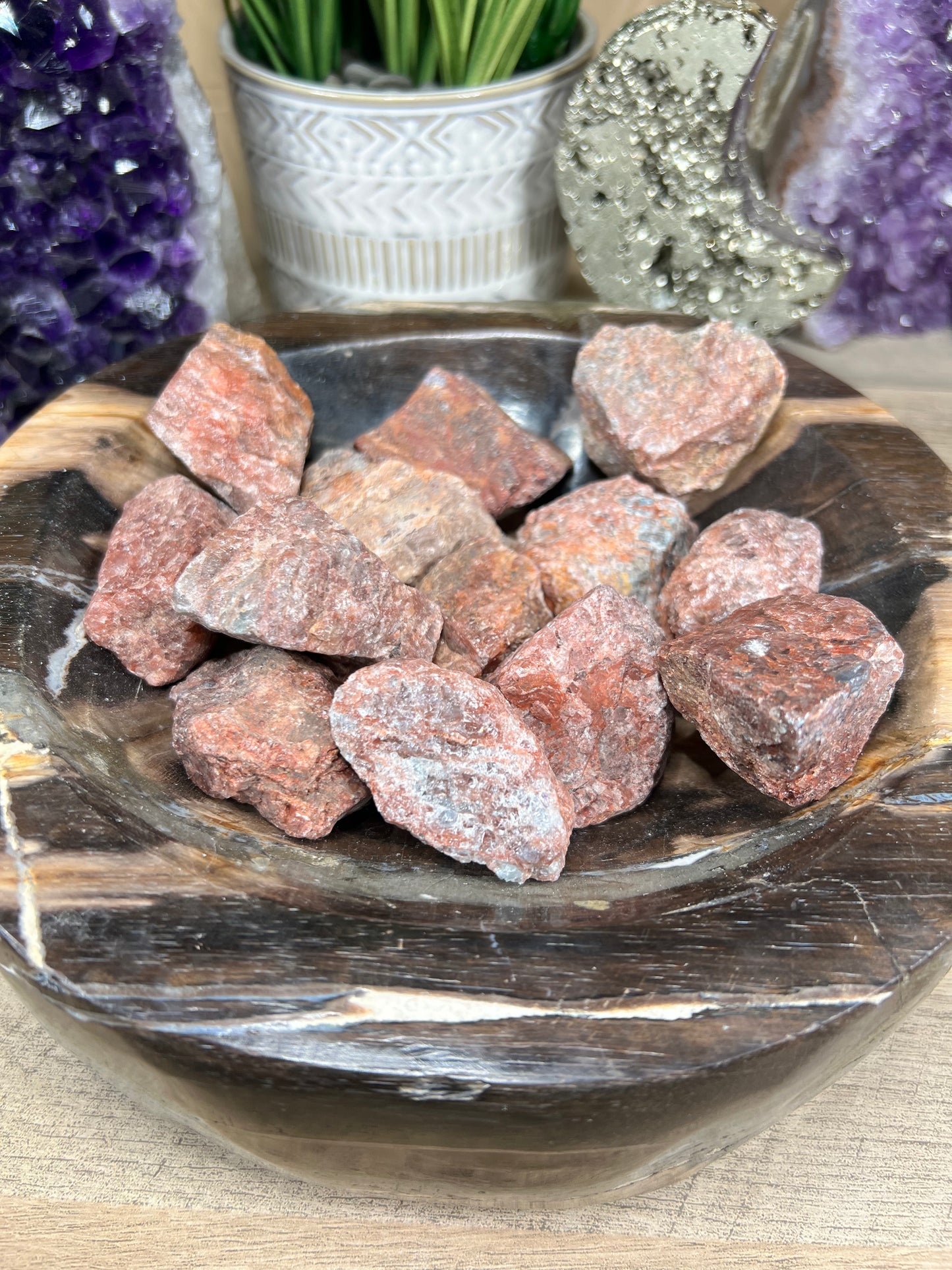 Raw Red Apatite