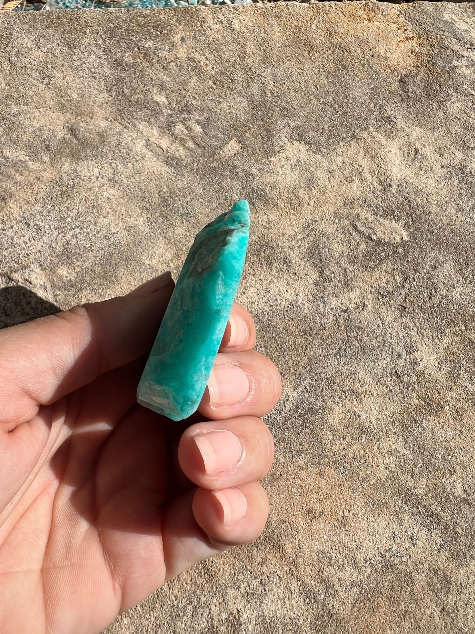 Amazonite Polished Slab 60g - Purple Door Alchemy