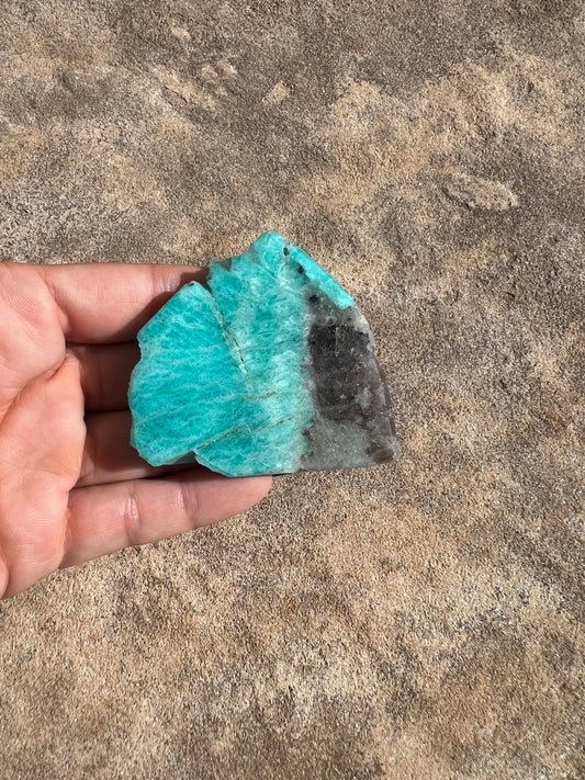 Amazonite Polished Slab 60g - Purple Door Alchemy