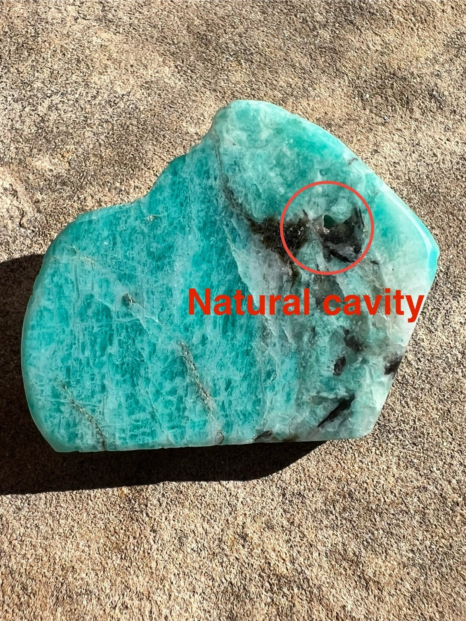 Amazonite Polished Slab 64g - Purple Door Alchemy