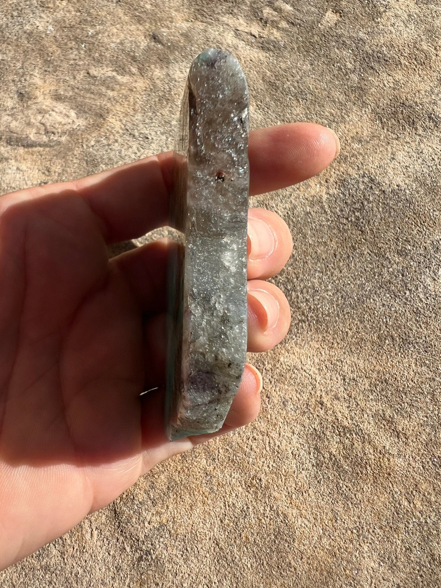 Amazonite Polished Slab 70g - Purple Door Alchemy