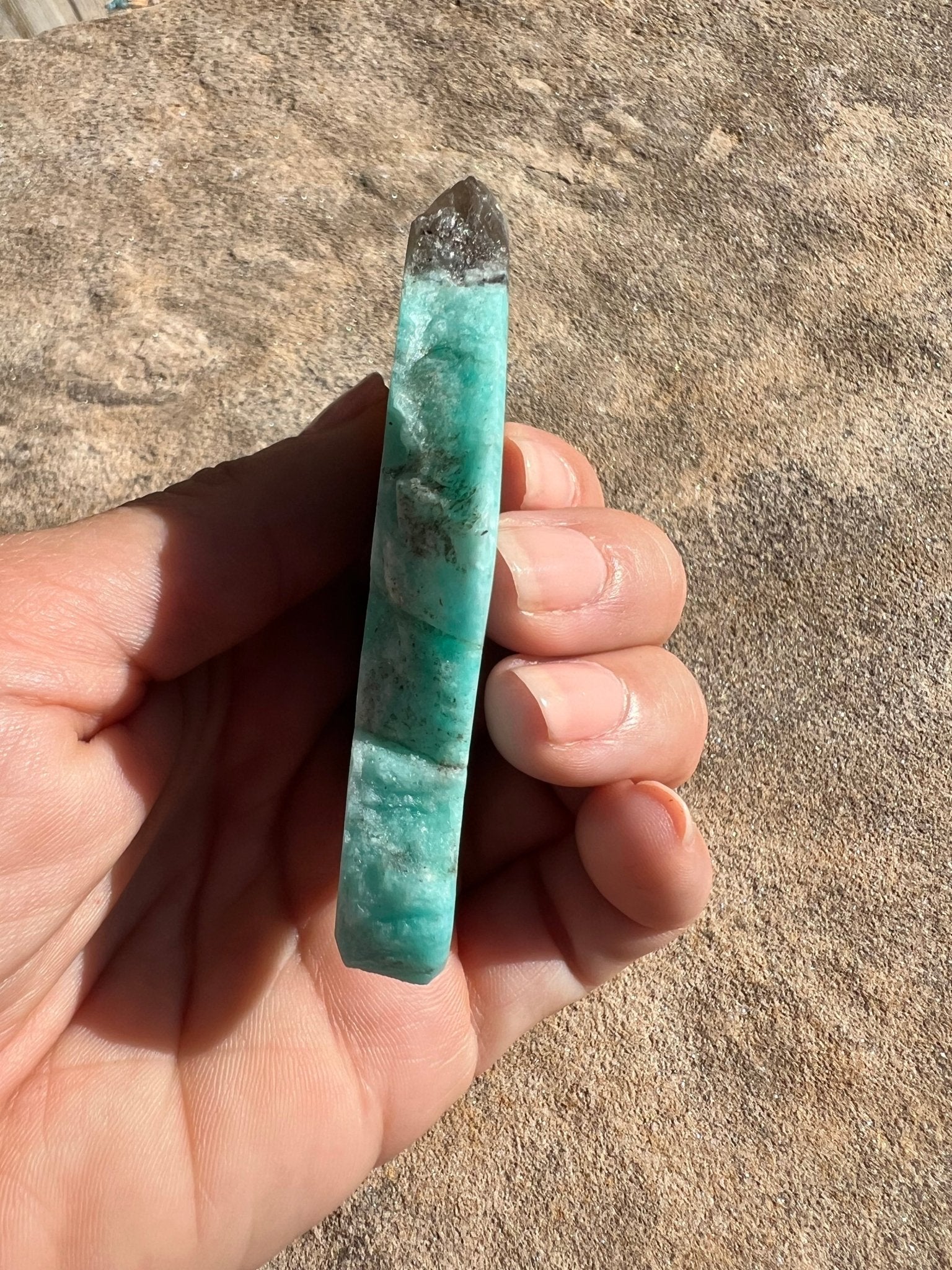 Amazonite Polished Slab 70g - Purple Door Alchemy