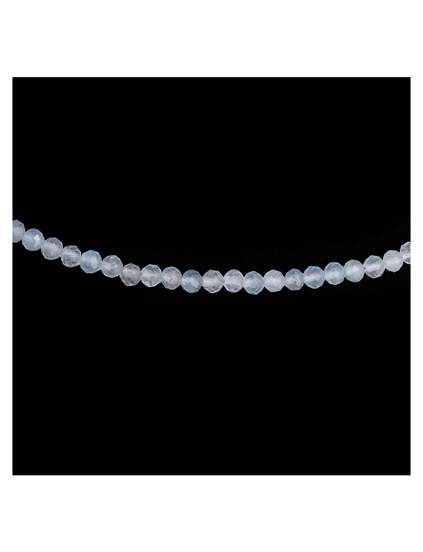 Aqua Chalcedony Beaded Necklace - Purple Door Alchemy