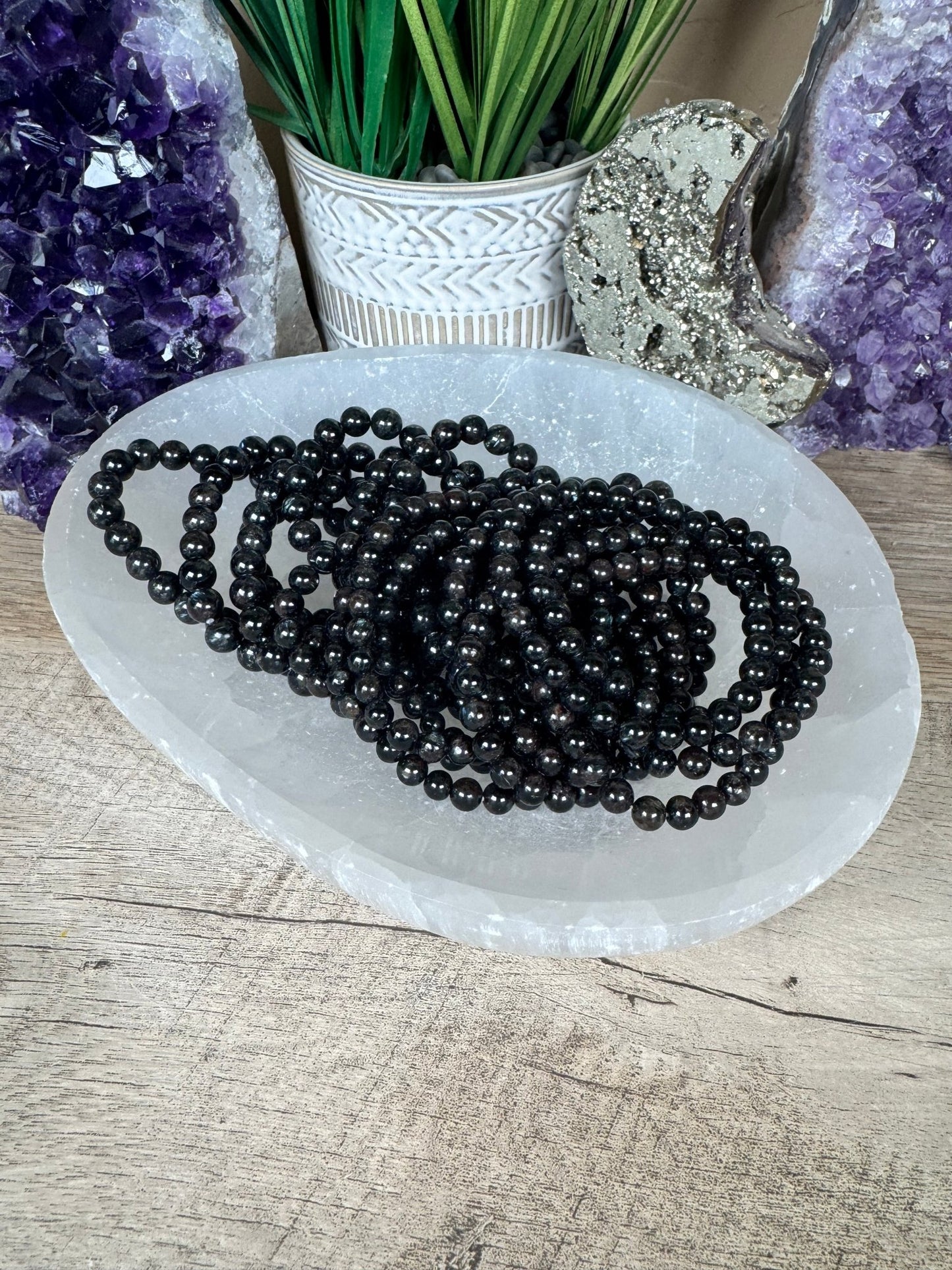 Arfvedsonite Bracelet - Purple Door Alchemy