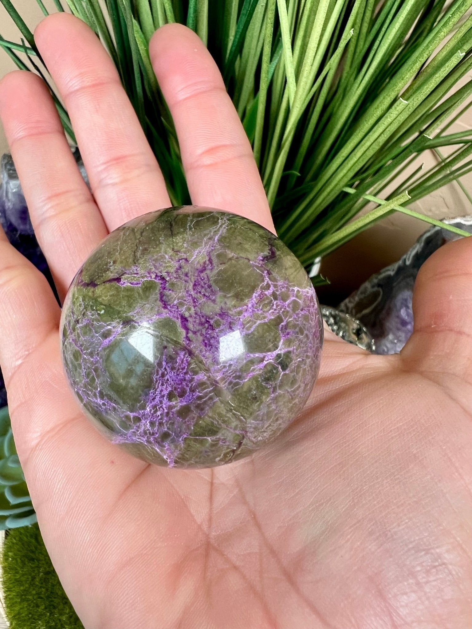 Atlantisite Spheres 48mm (1.89 inches) - Purple Door Alchemy