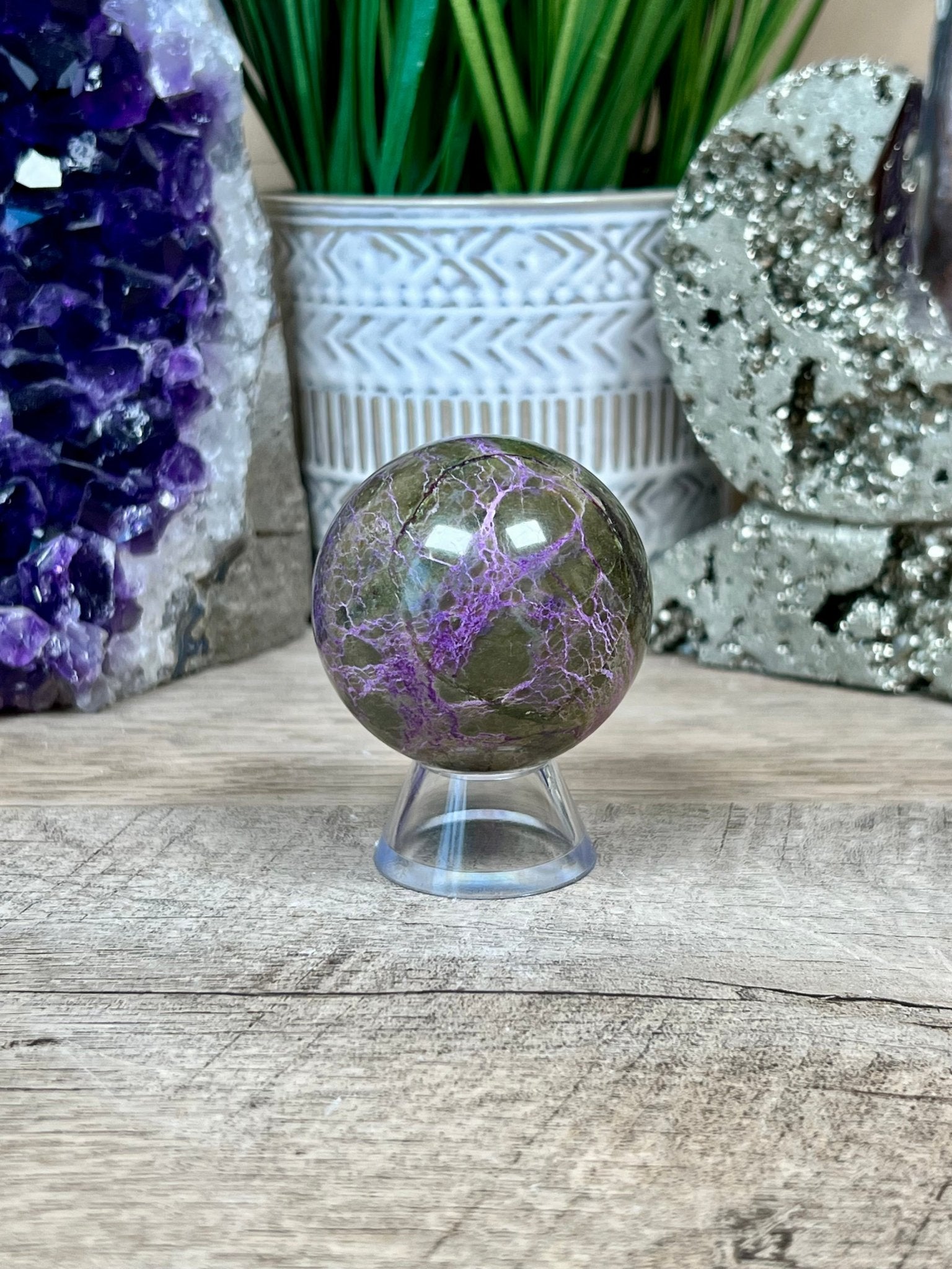Atlantisite Spheres 48mm (1.89 inches) - Purple Door Alchemy