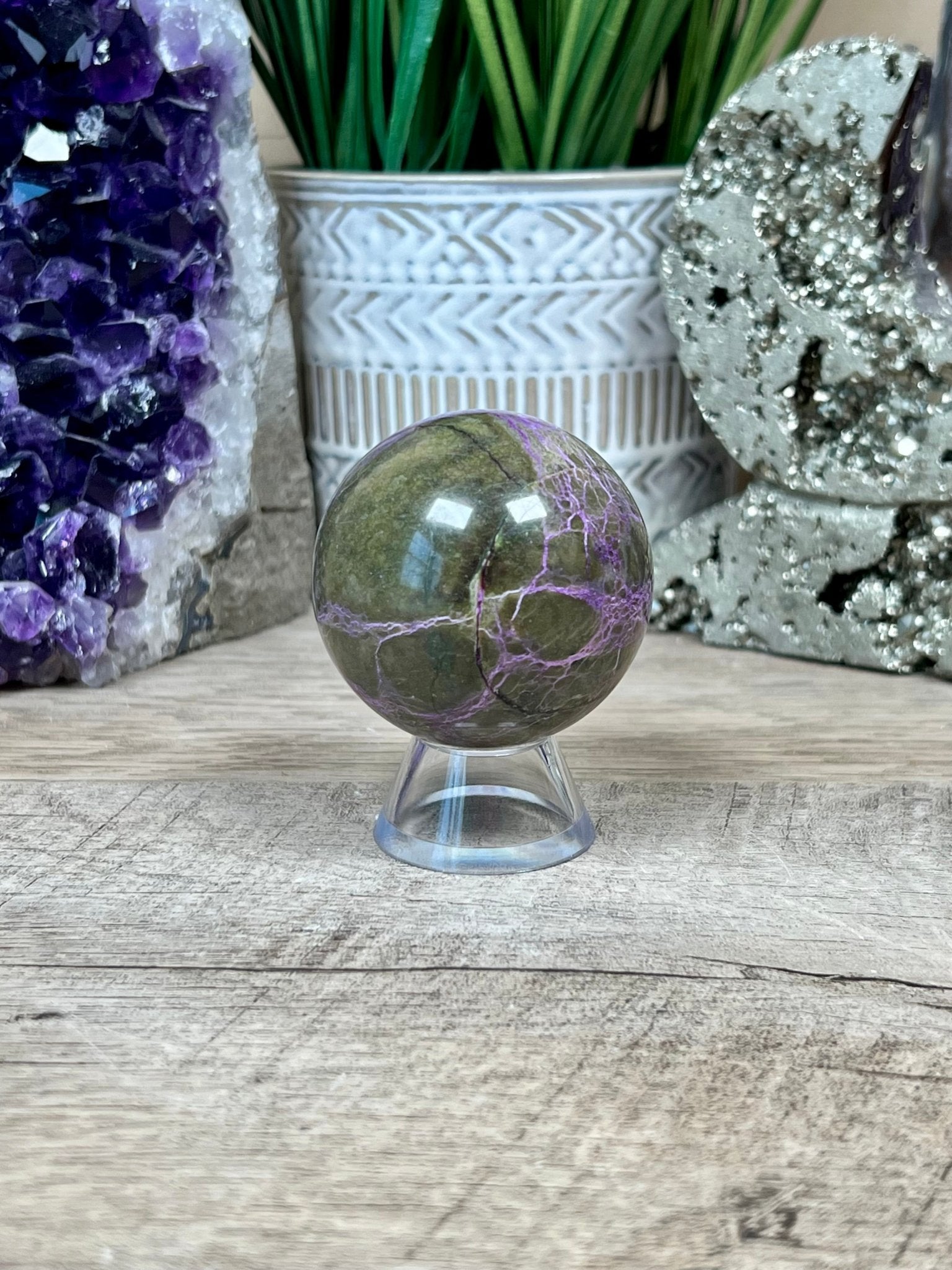 Atlantisite Spheres 48mm (1.89 inches) - Purple Door Alchemy