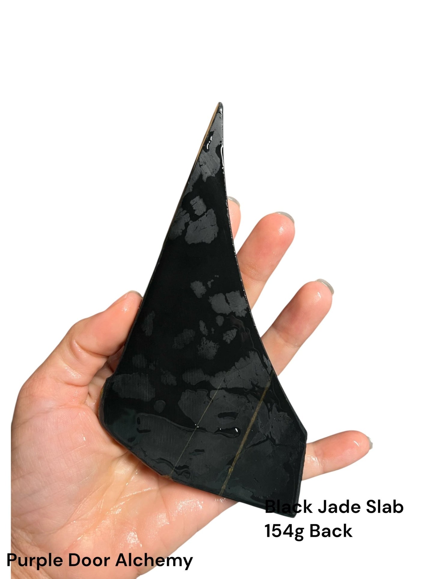 Australian Black Jade Slab 154g - Purple Door Alchemy