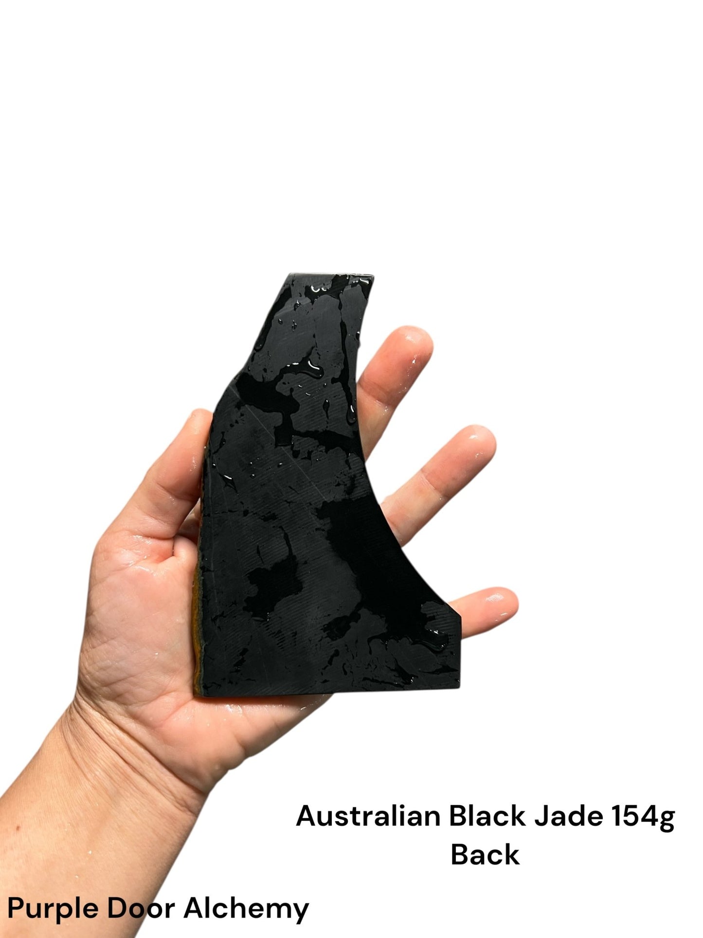 Australian Black Jade Slab 154g - Purple Door Alchemy