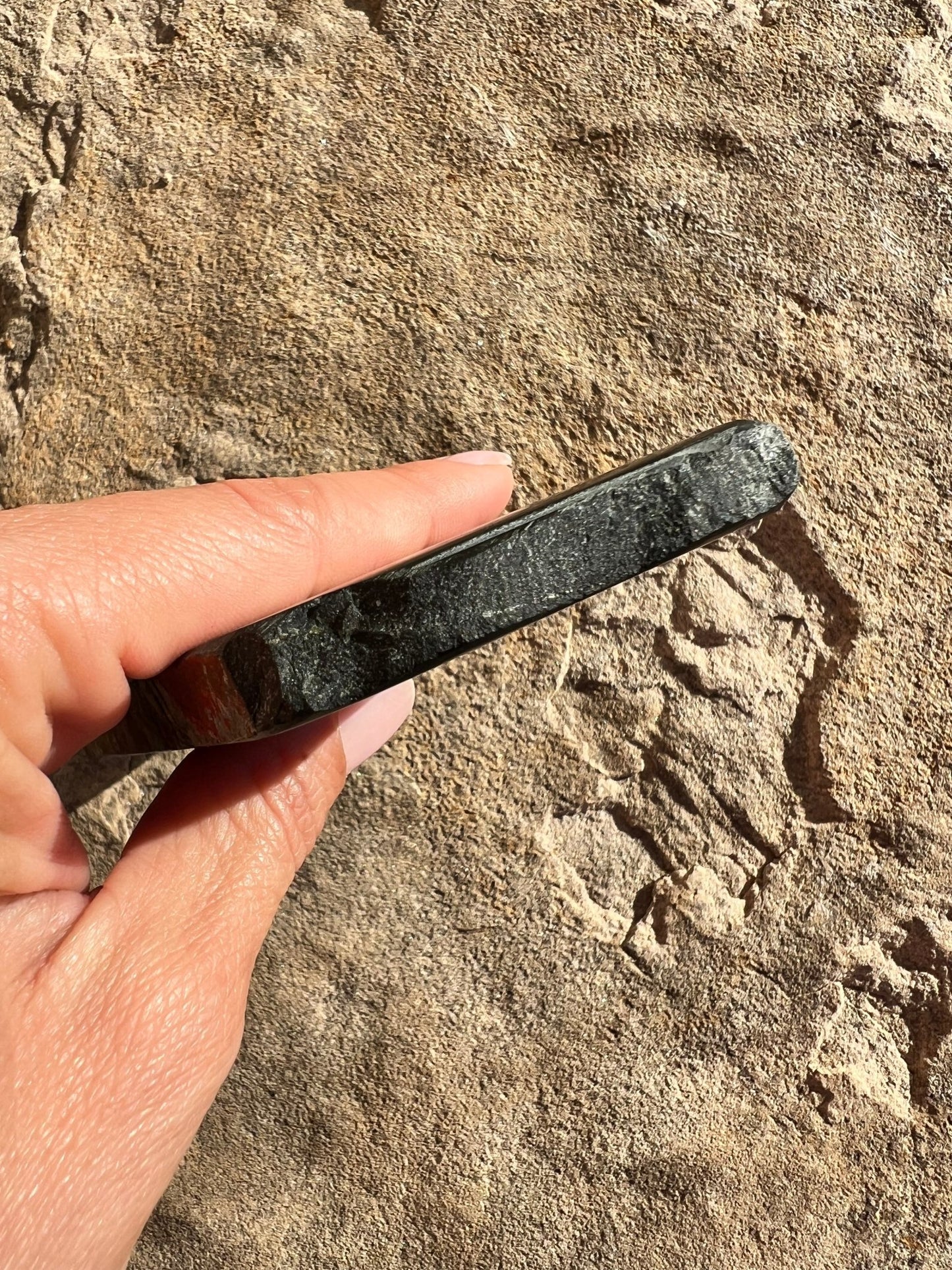 Australian Black Jade Slab 169g - Purple Door Alchemy