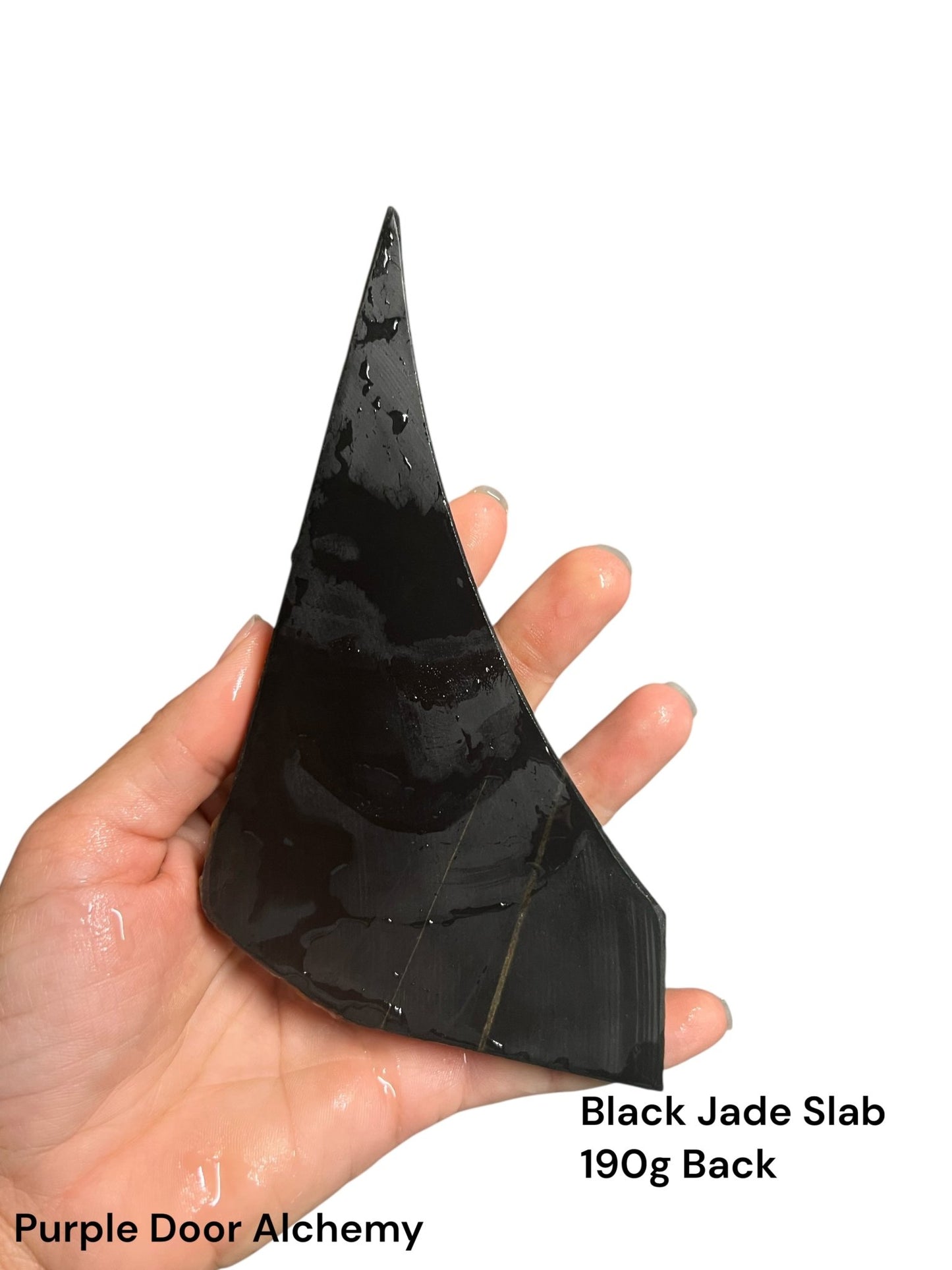 Australian Black Jade Slab 190g - Purple Door Alchemy