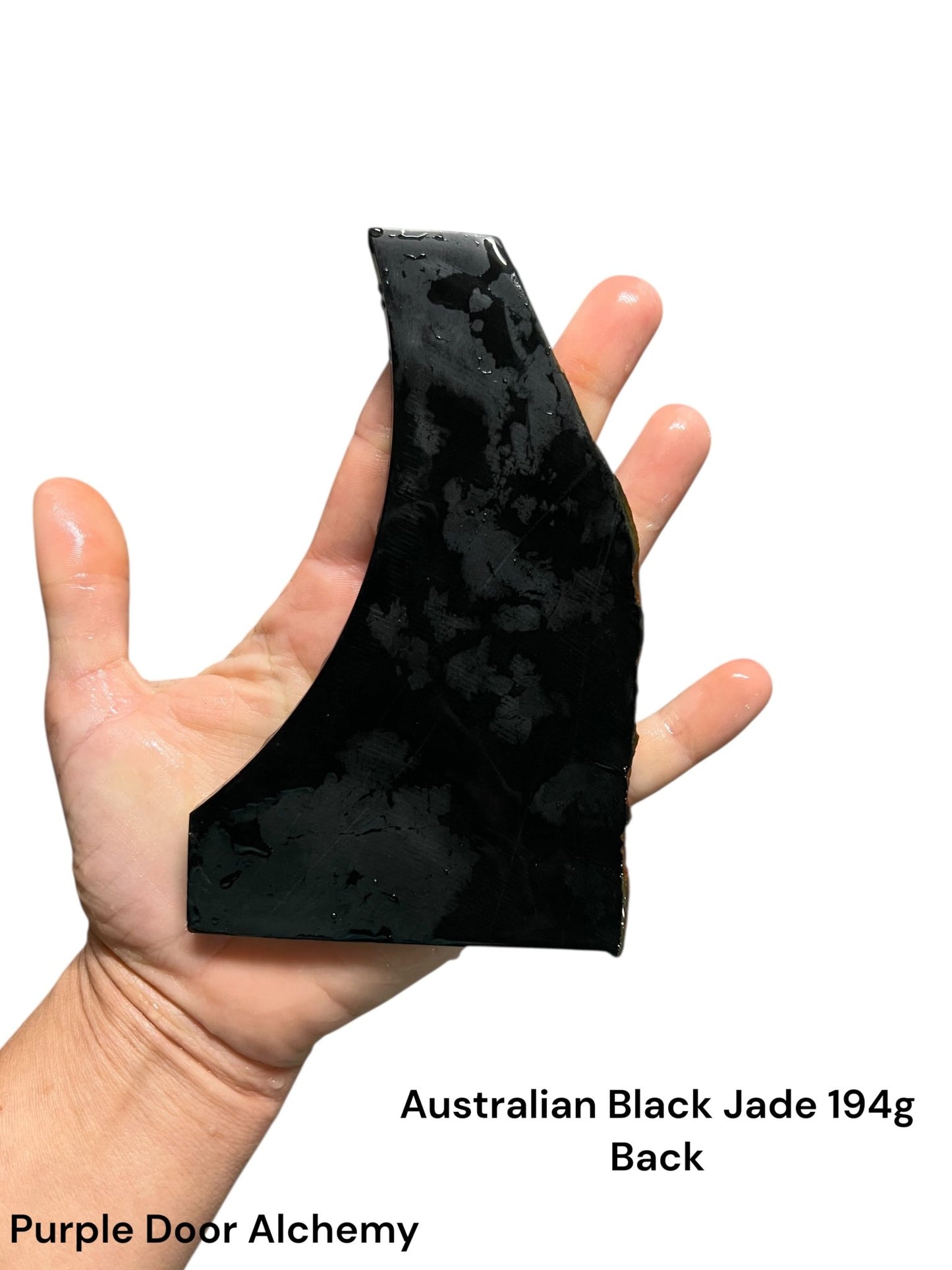 Australian Black Jade Slab 194g - Purple Door Alchemy