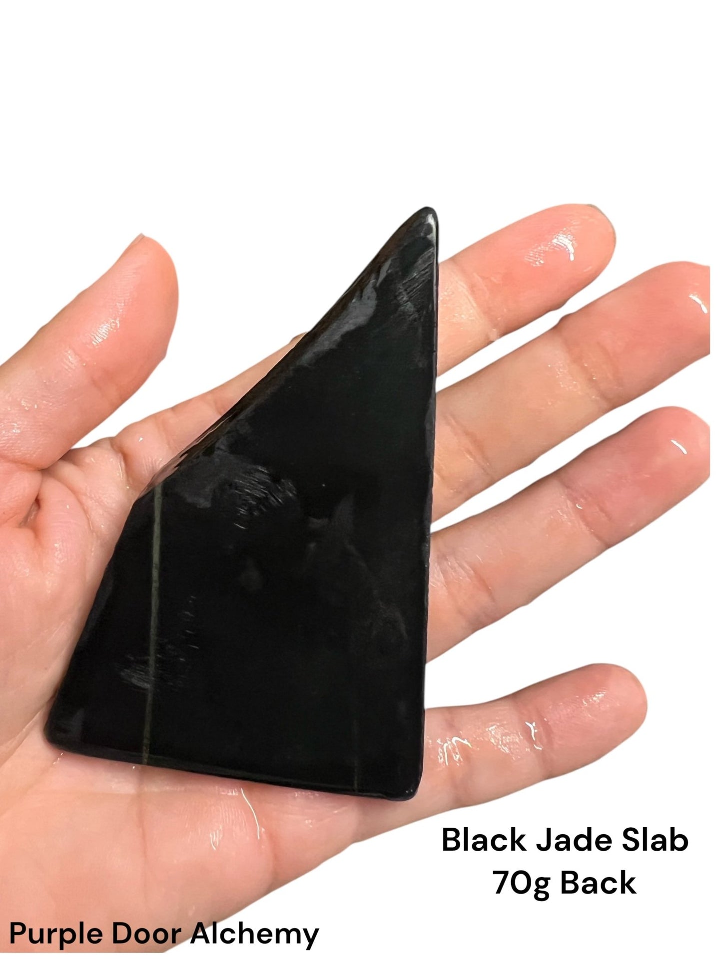 Australian Black Jade Slab 70g - Purple Door Alchemy