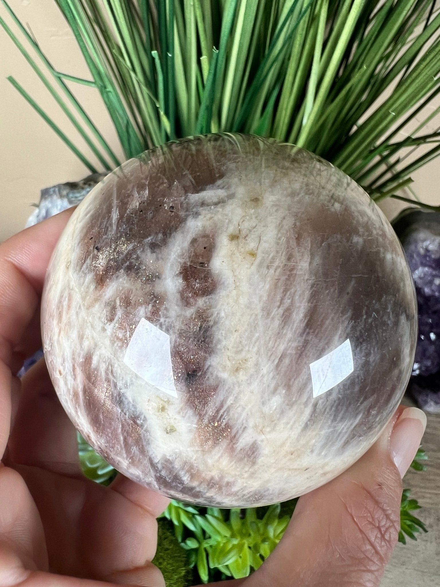 Belomorite Sphere 67mm - Purple Door Alchemy