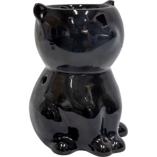 Black Cat Ceramic Burner - Purple Door Alchemy