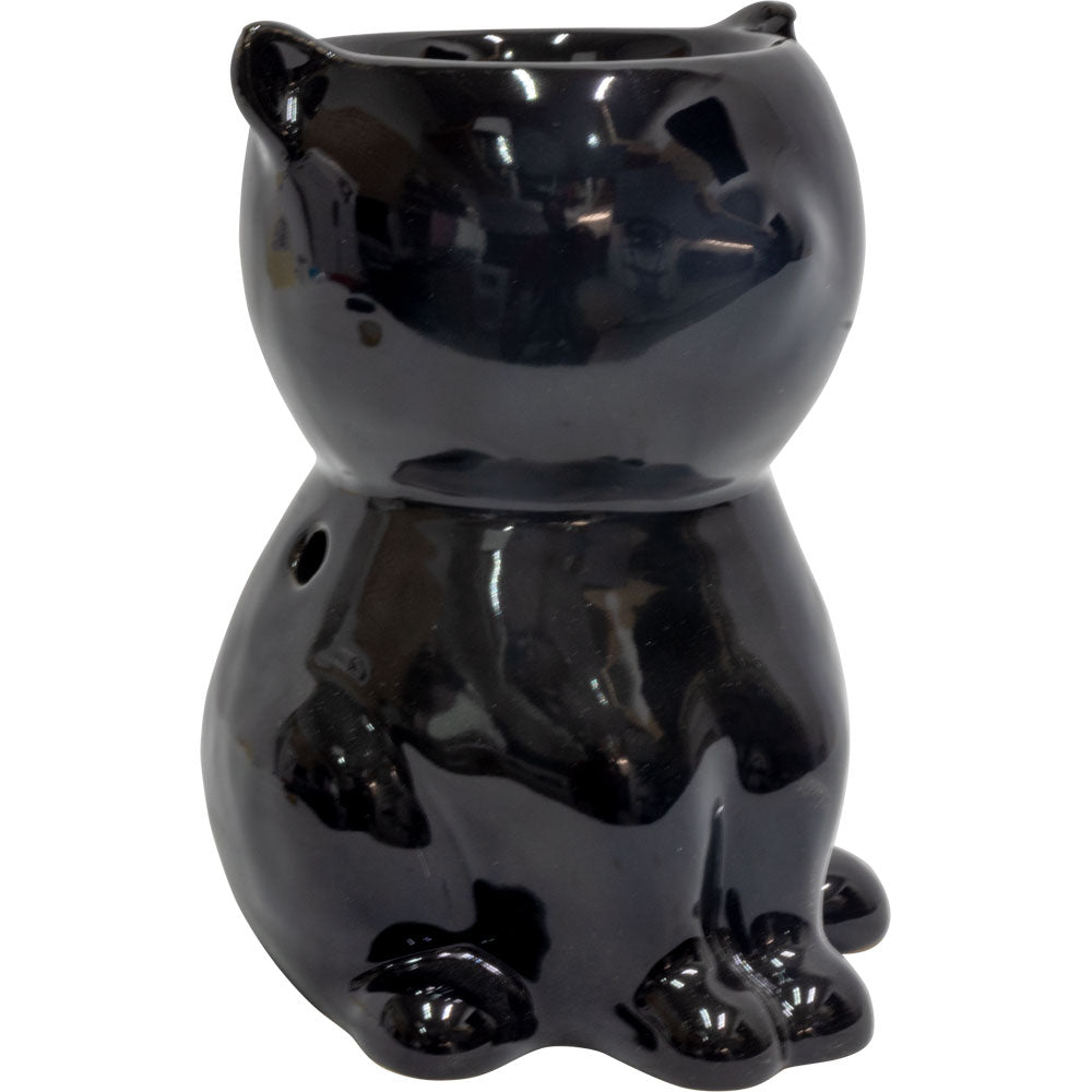 Black Cat Ceramic Burner - Purple Door Alchemy