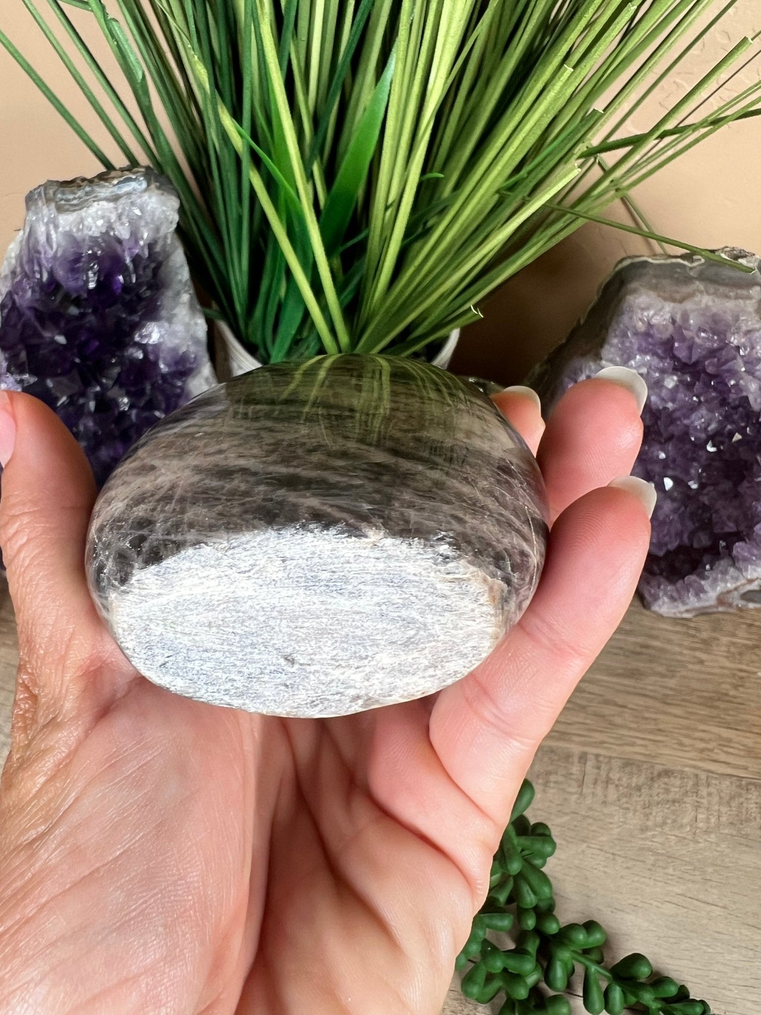 Black Moonstone Freeform 4.5 inch - Purple Door Alchemy