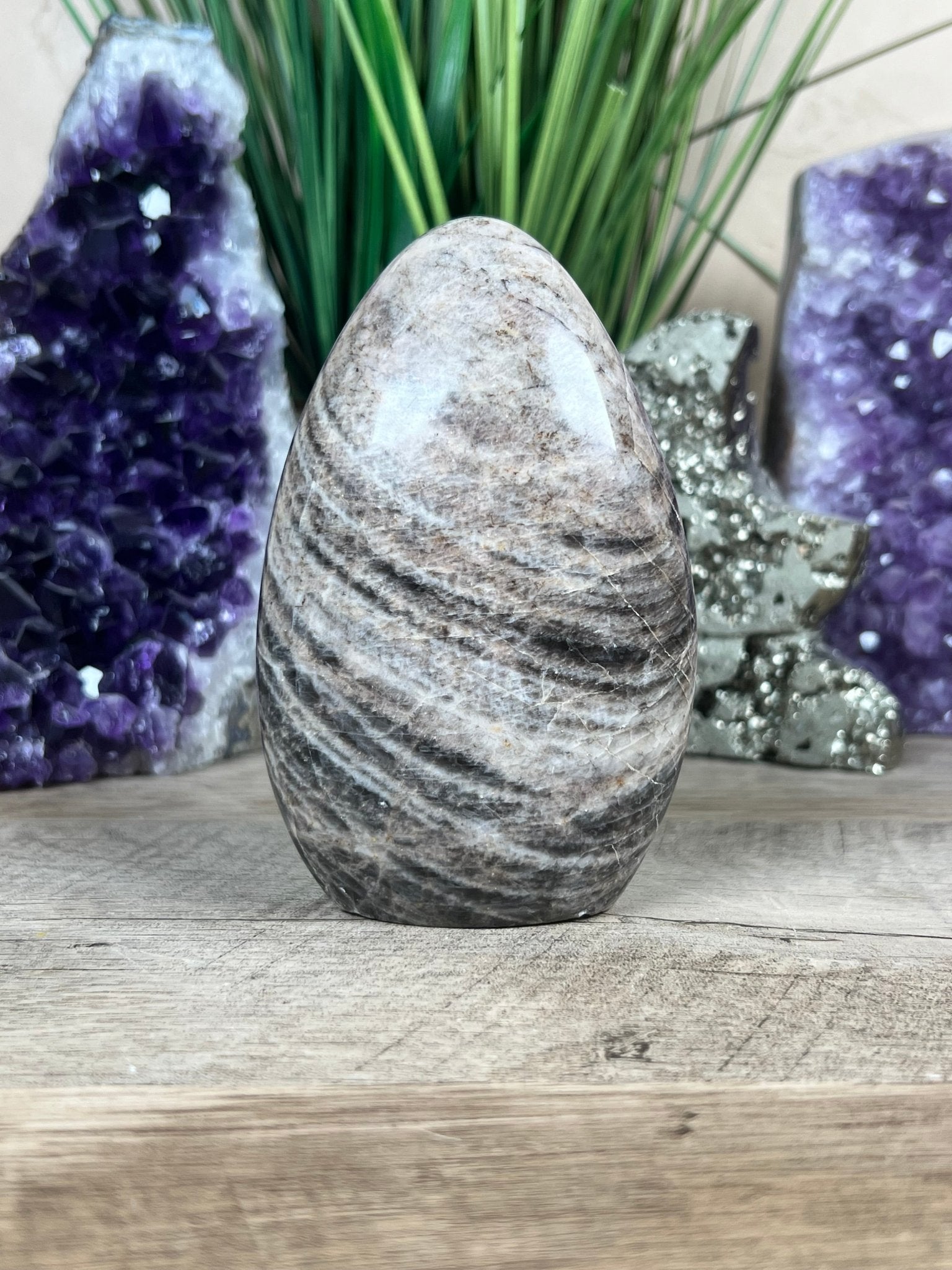 Black Moonstone Freeform 4.5 inch - Purple Door Alchemy