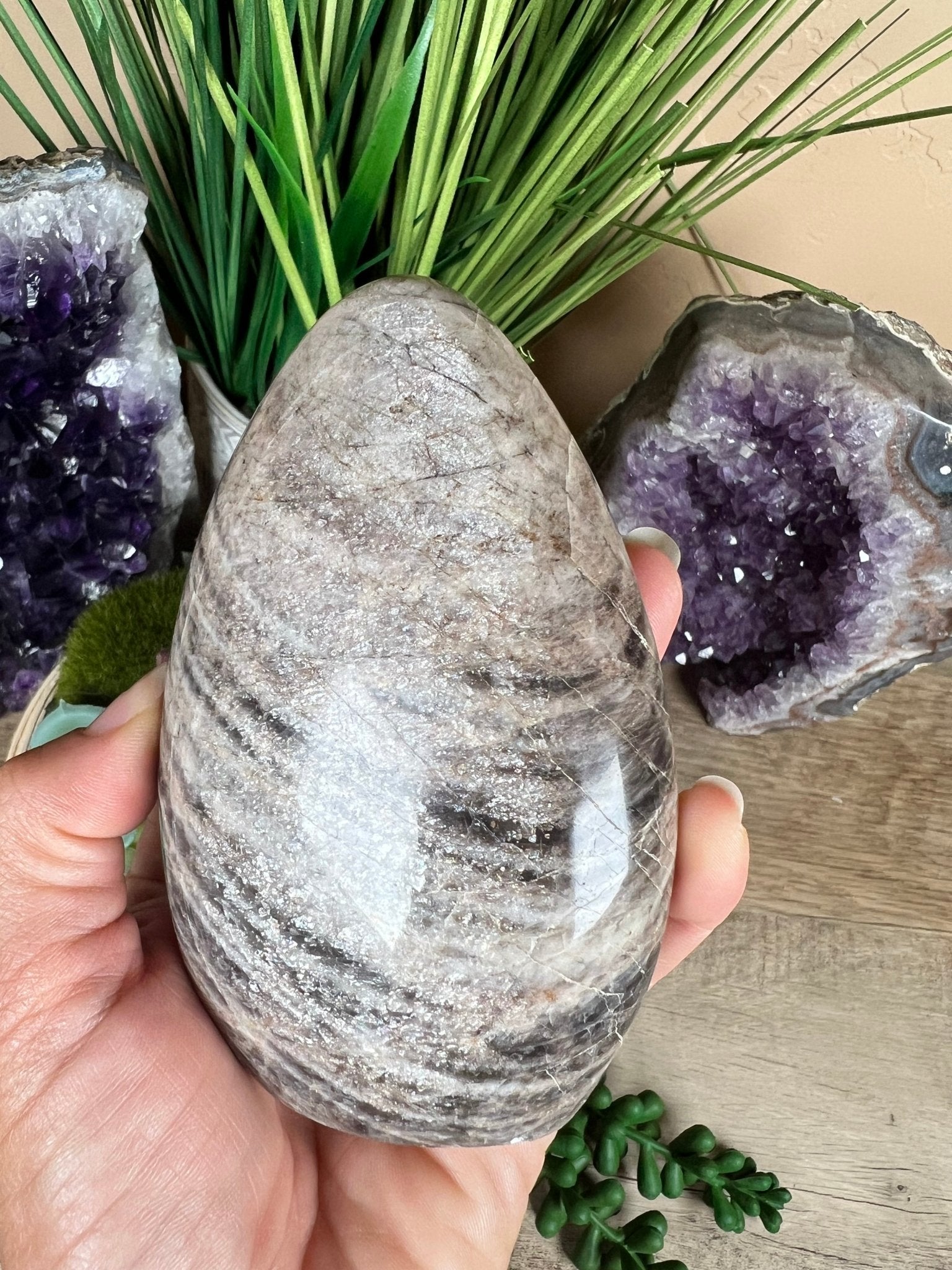 Black Moonstone Freeform 4.5 inch - Purple Door Alchemy