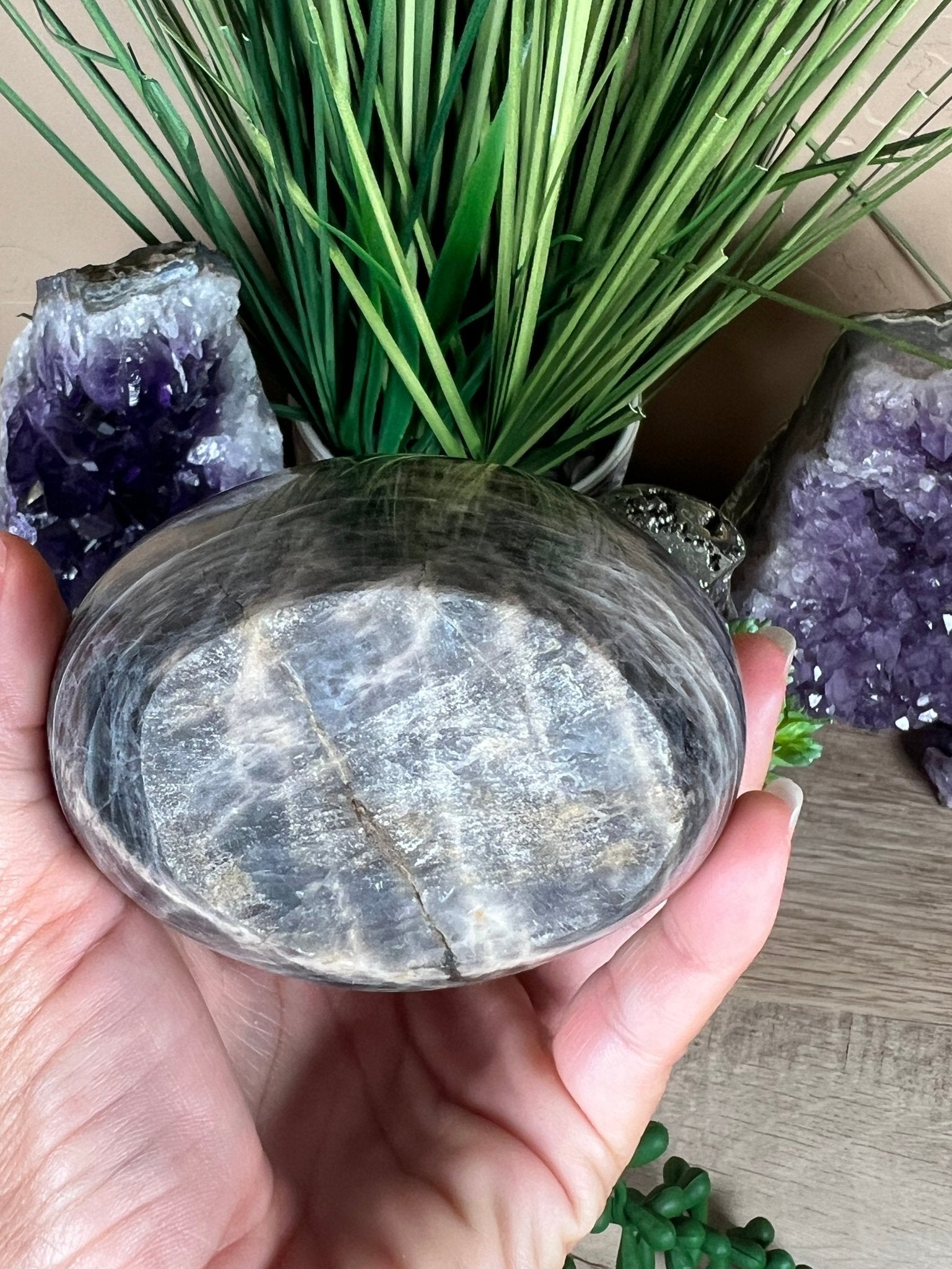 Black Moonstone Freeform 5.3 Inch - Purple Door Alchemy