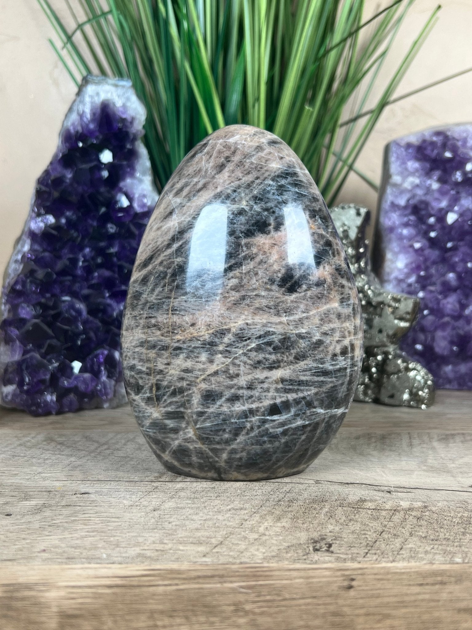 Black Moonstone Freeform 5.3 Inch - Purple Door Alchemy