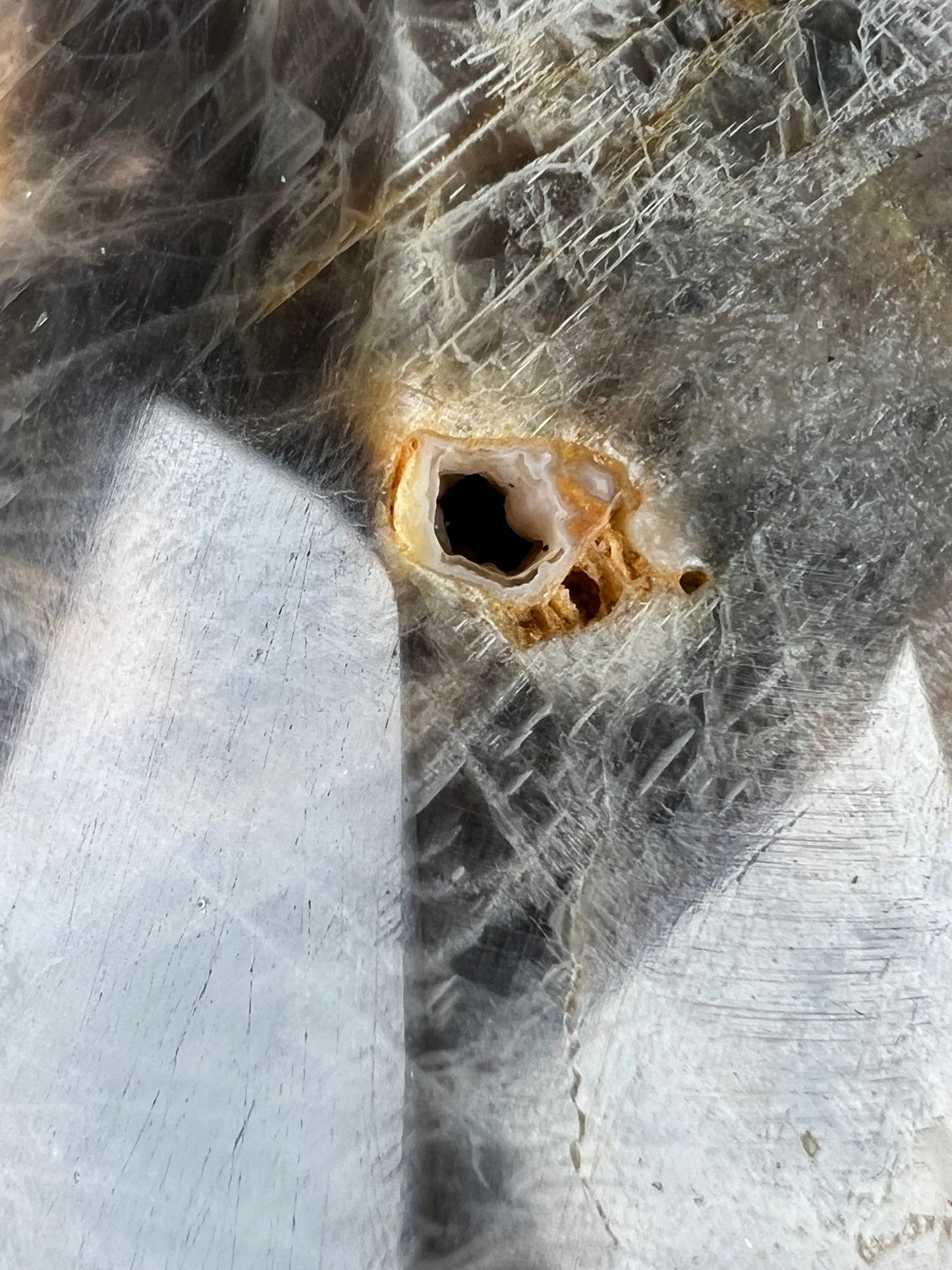 Black Moonstone Tower 5.72" (145mm) - Purple Door Alchemy