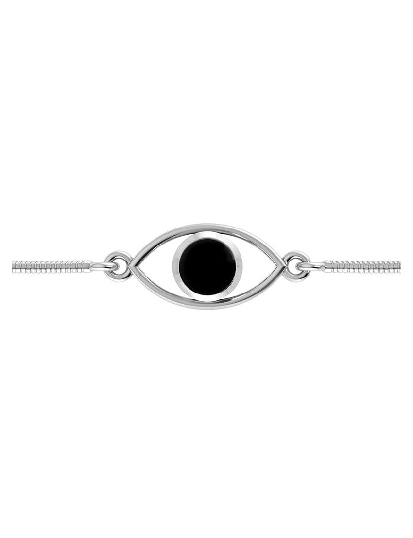 Black Onyx Evil Eye Bracelet - Purple Door Alchemy