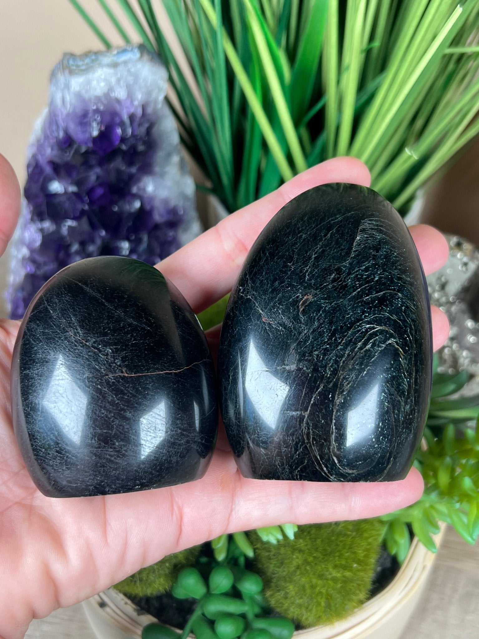 Black Tourmaline Freeform - Purple Door Alchemy