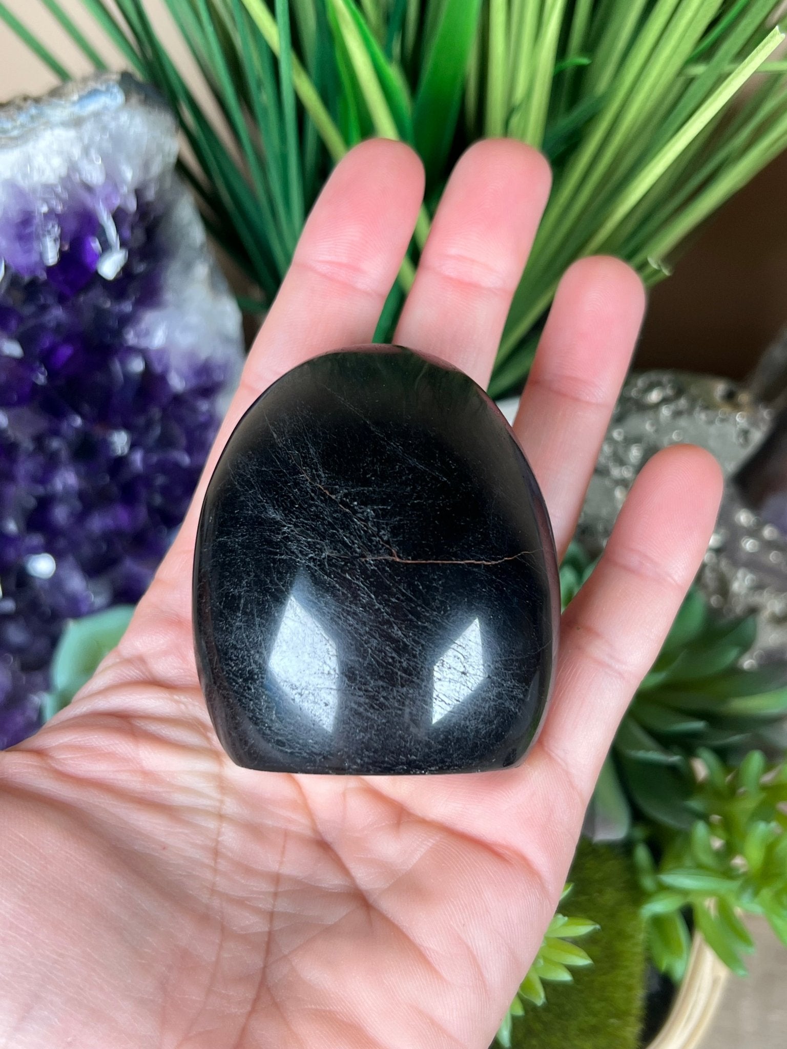 Black Tourmaline Freeform - Purple Door Alchemy
