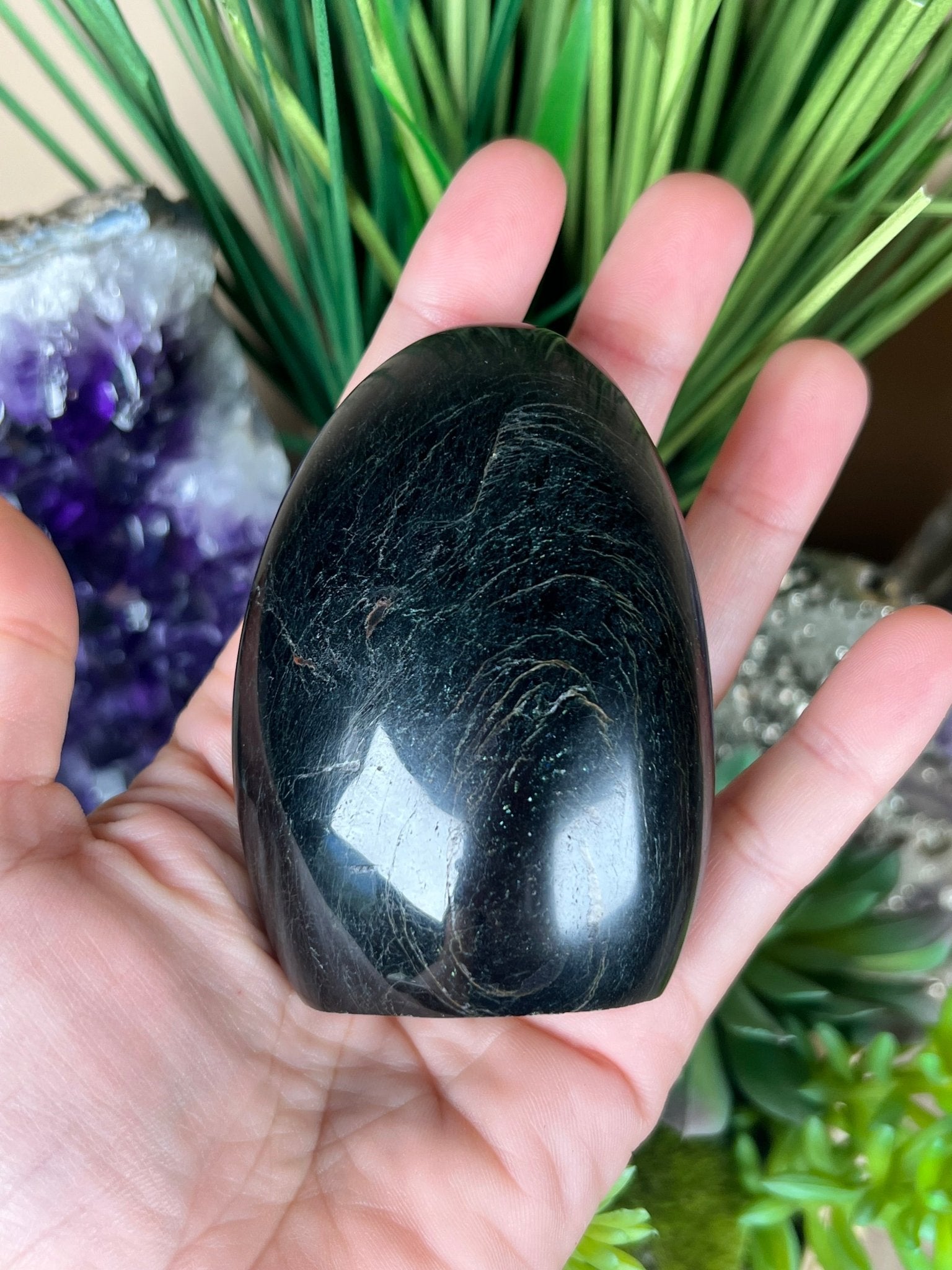 Black Tourmaline Freeform - Purple Door Alchemy