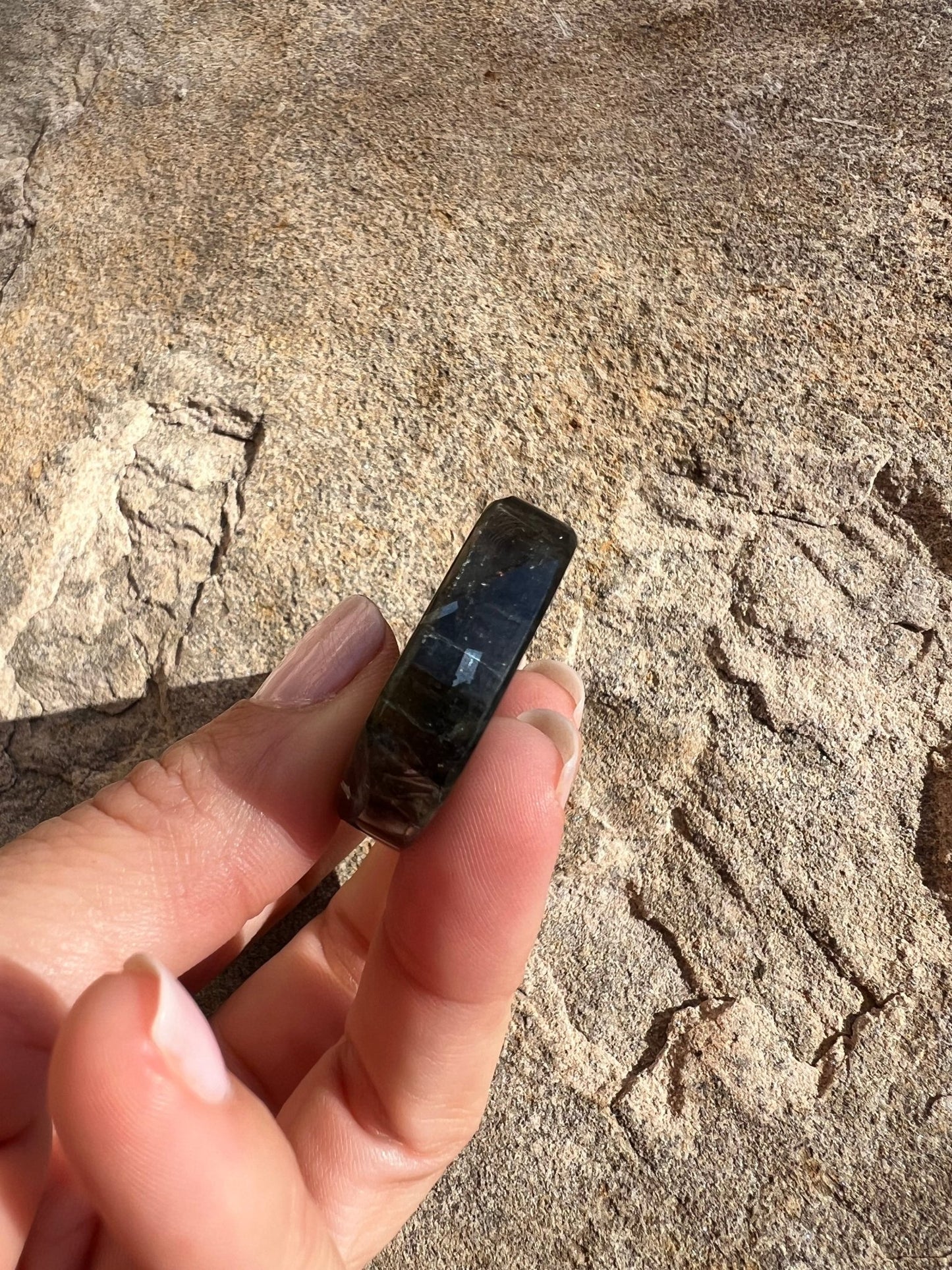 Bloodshot Iolite Sunstone Slab 28g - Purple Door Alchemy