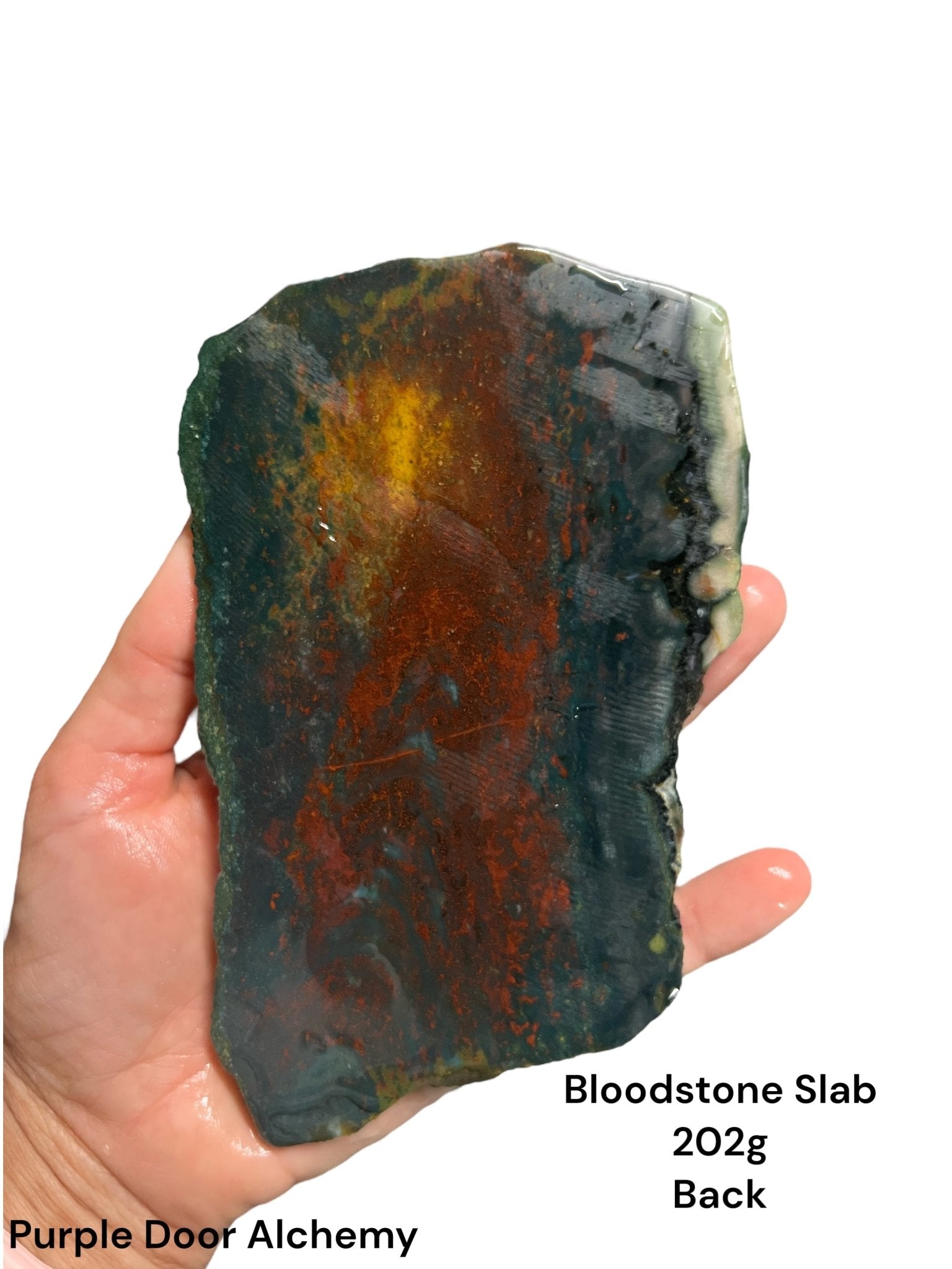 Bloodstone Slab 202g - Purple Door Alchemy