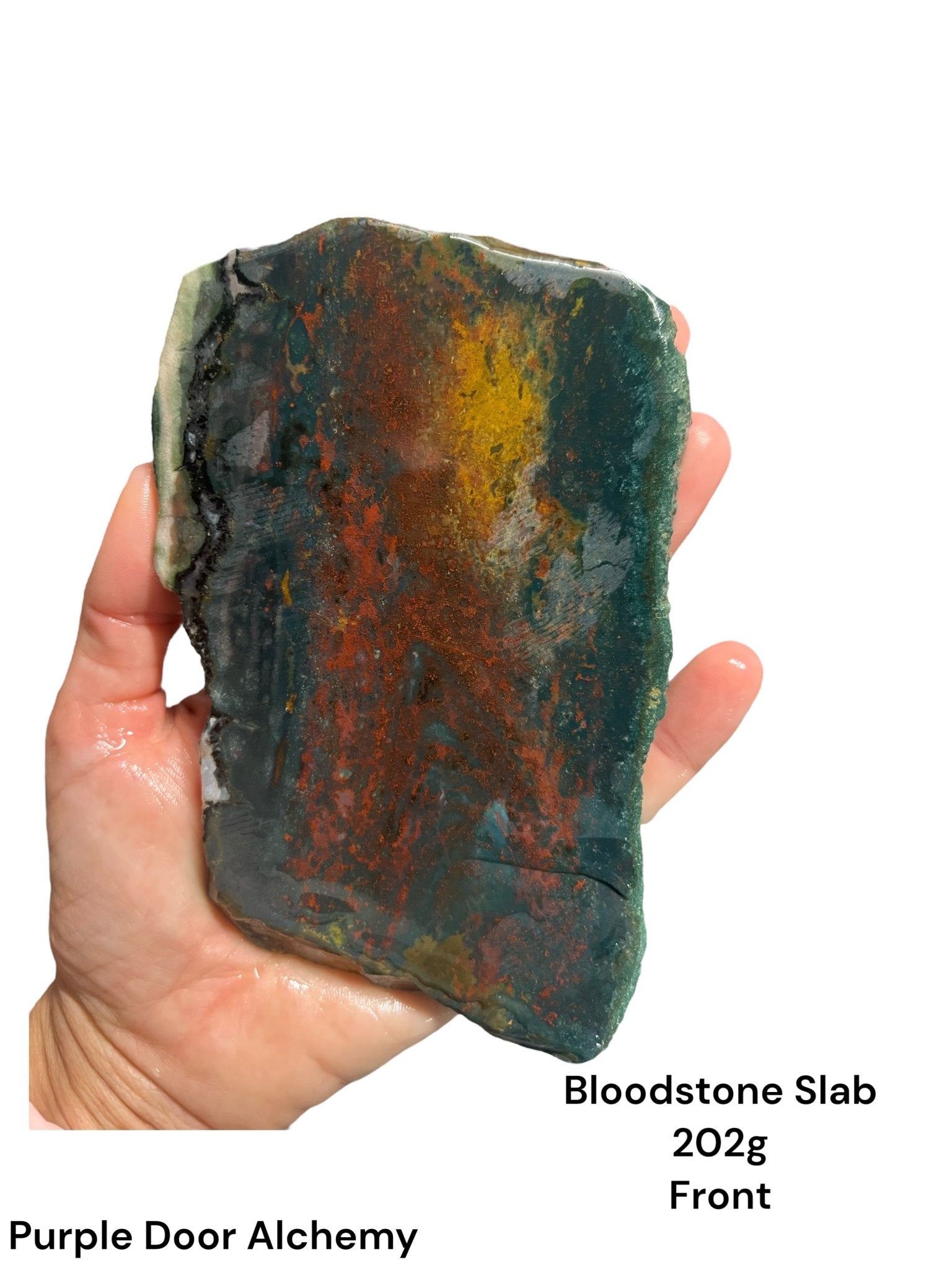 Bloodstone Slab 202g - Purple Door Alchemy