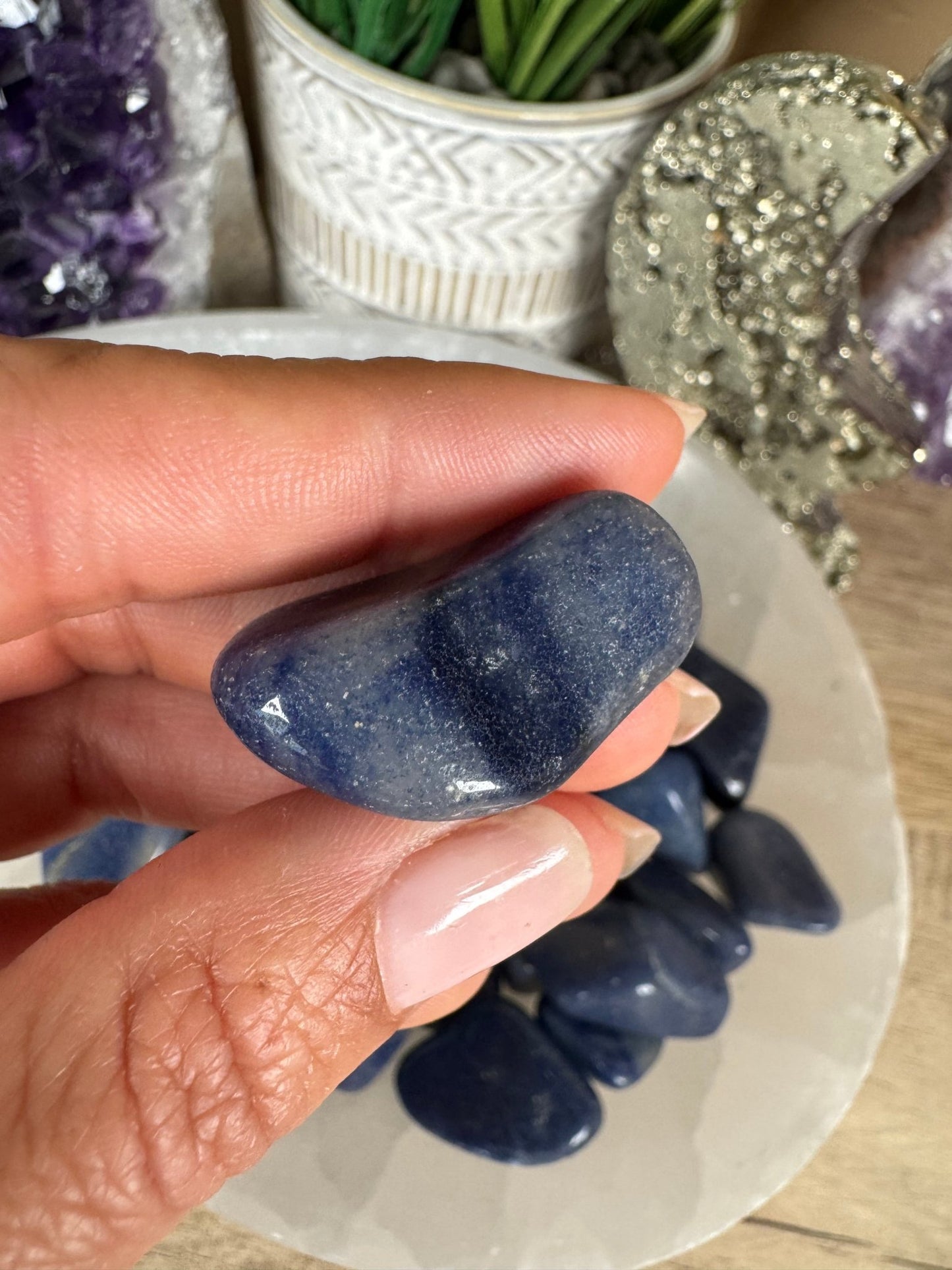 Blue Aventurine Tumble - Purple Door Alchemy